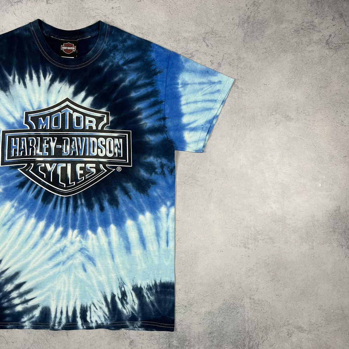 Harley Davidson Vintage Harley Davidson y2k big logo tie dye tee 90’s Size US M / EU 48-50 / 2 - 3 Thumbnail