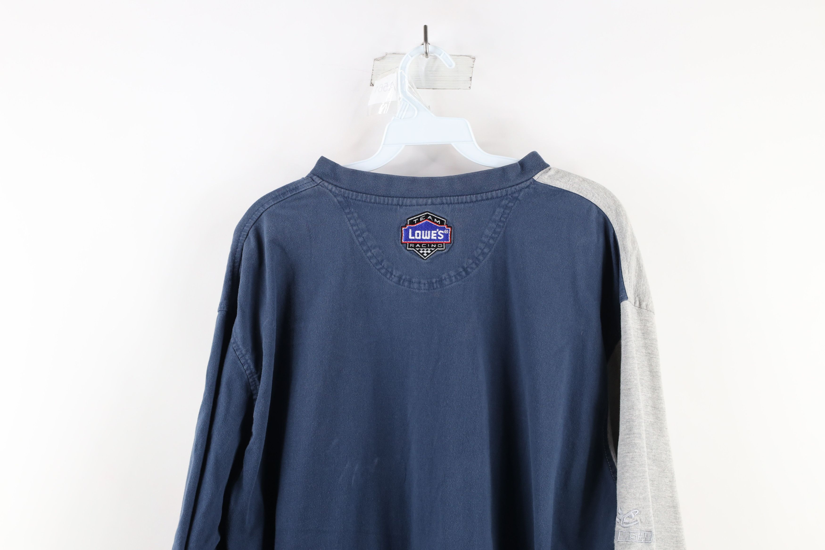 Vintage Vintage NASCAR Lowes Racing Jimmie Johnson Half Zip T-Shirt Size US XL / EU 56 / 4 - 12 Thumbnail