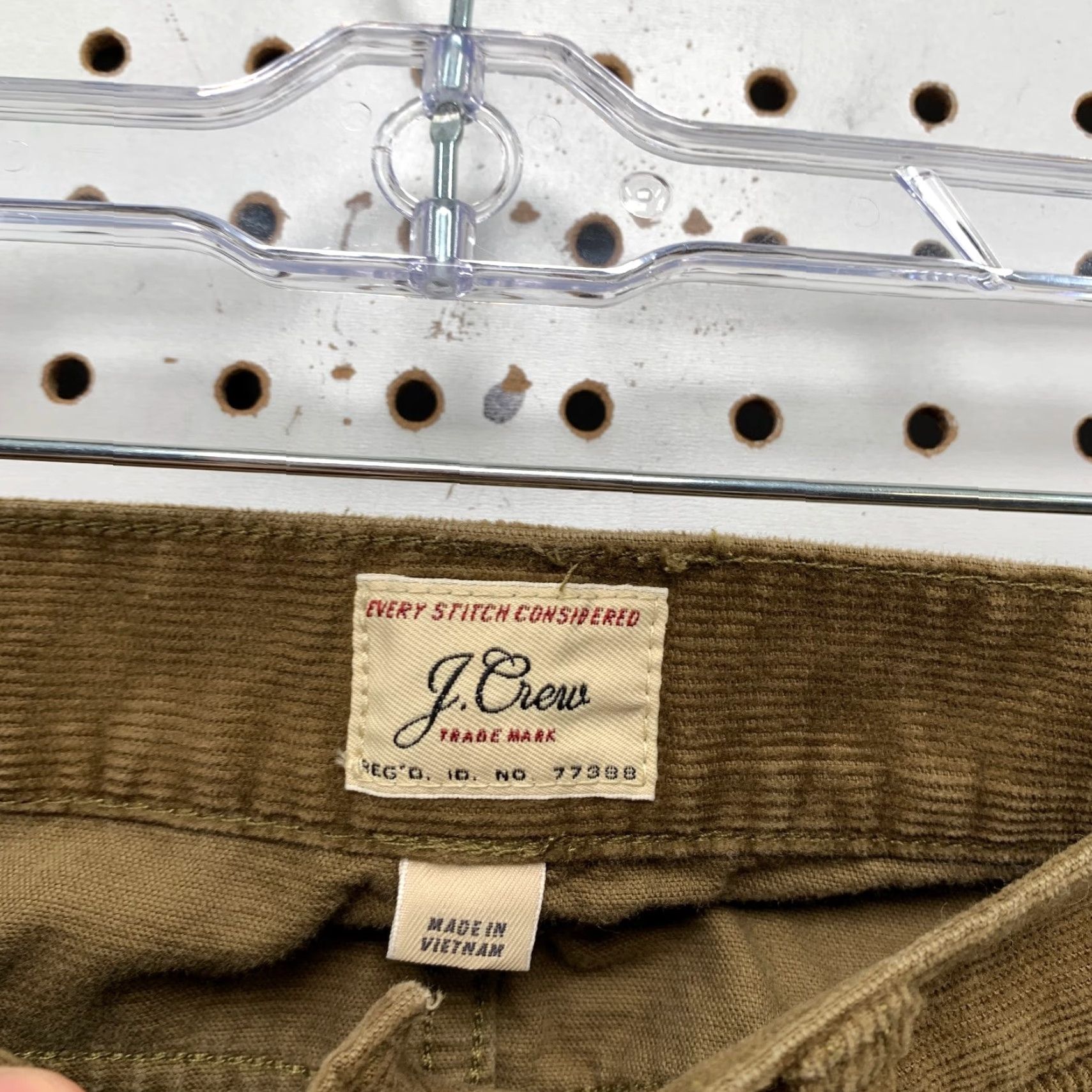 Vintage J Crew Corduroy Chino Pants Mens 31X32 Brown Straight Fit 484 Size US 31 - 3 Thumbnail