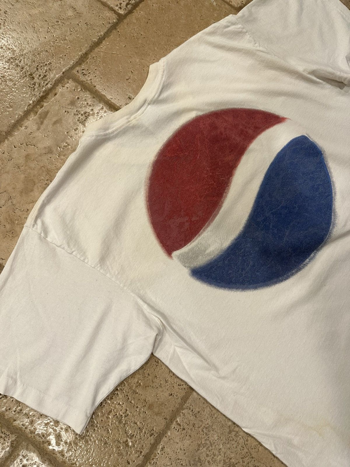 Pepsi × Vintage Vintage Pepsi White Logo Short Sleeve T-Shirt Size US XL / EU 56 / 4 - 12 Thumbnail