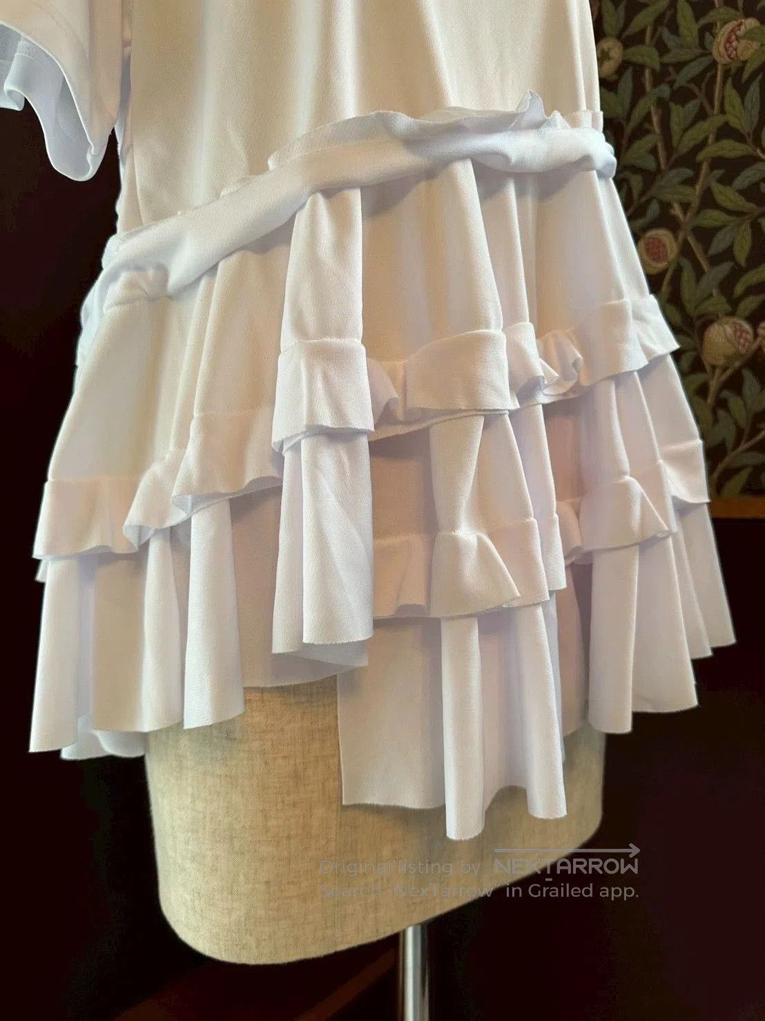 Comme des Garcons COMME des GARÇONS White Ruffled T-shirt Dress. Size US 38 / EU 54 - 4 Thumbnail