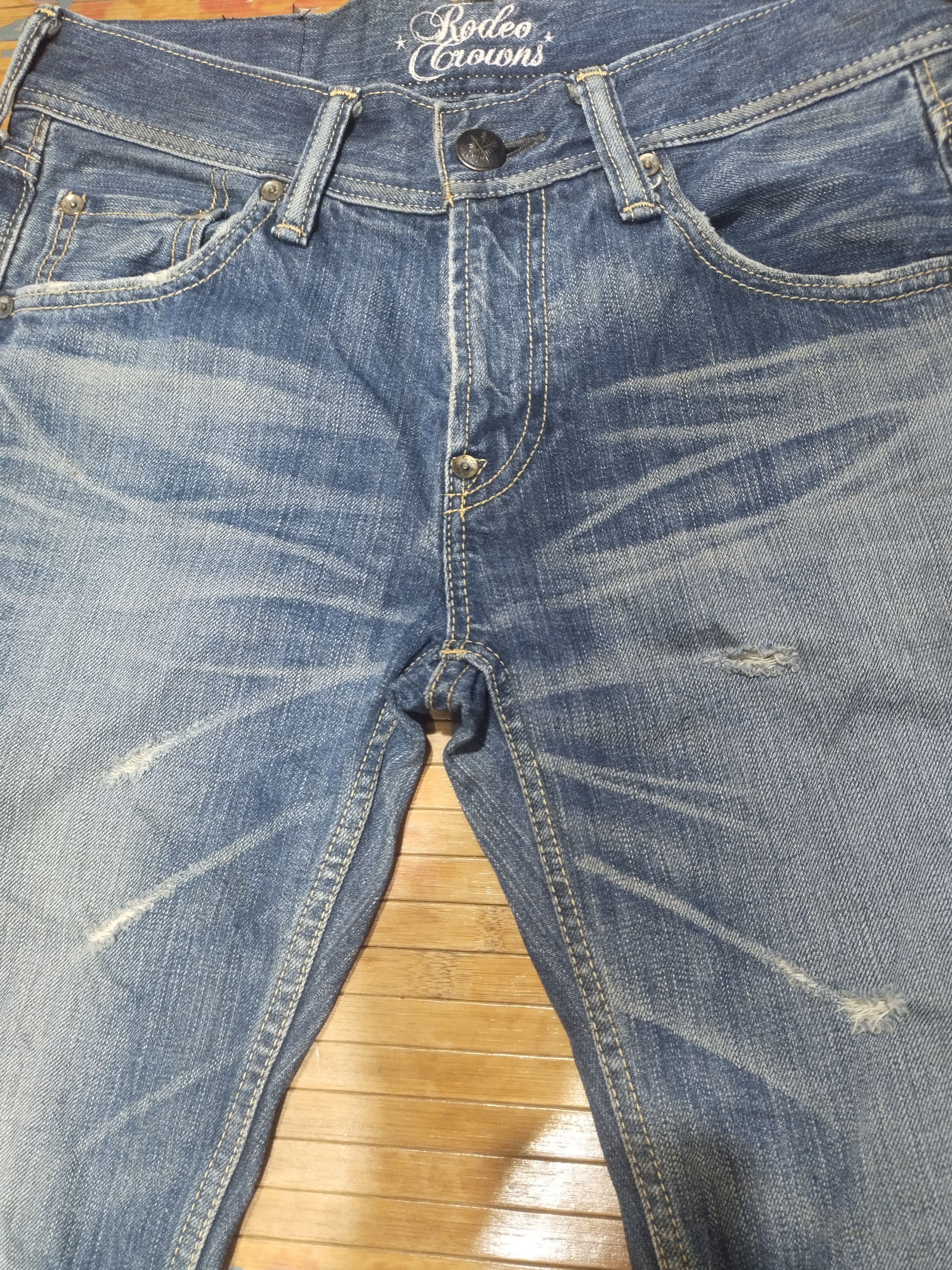 Japanese Brand × Vintage Vintage Women Jeans Rodeo*️⃣Crowns Sz 27" Size 27" / US 4 / IT 40 - 11 Thumbnail