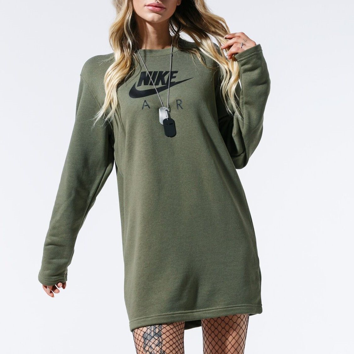 Nike Nike W NSW AIR CREW DRESS Size XS / US 0-2 / IT 36-38 - 6 Thumbnail