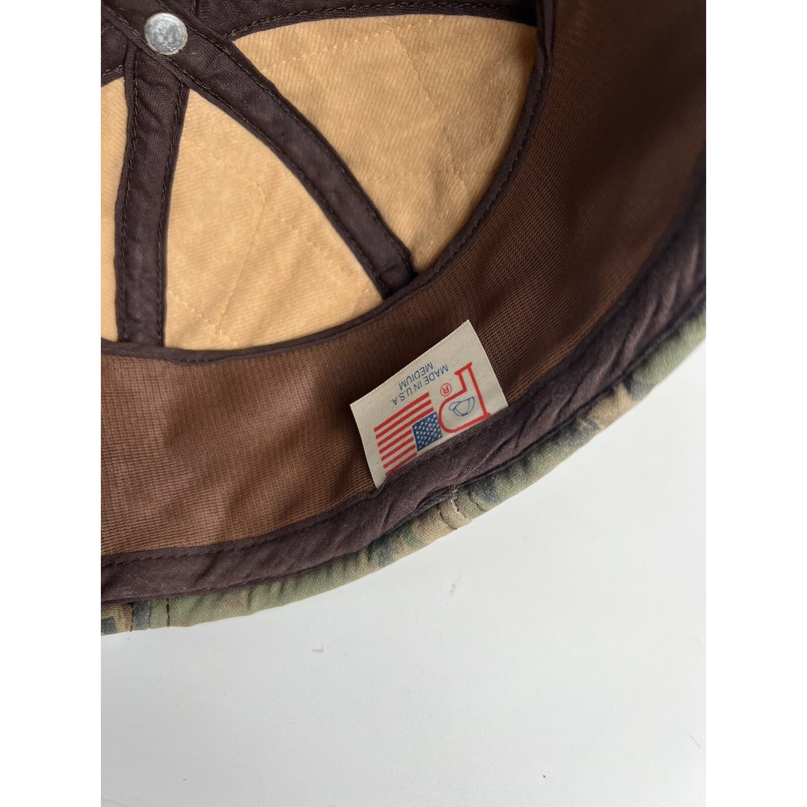 Other Vintage Tree Bark Blank Camo Insulated Hat Cap Size Medium M Size ONE SIZE - 8 Thumbnail