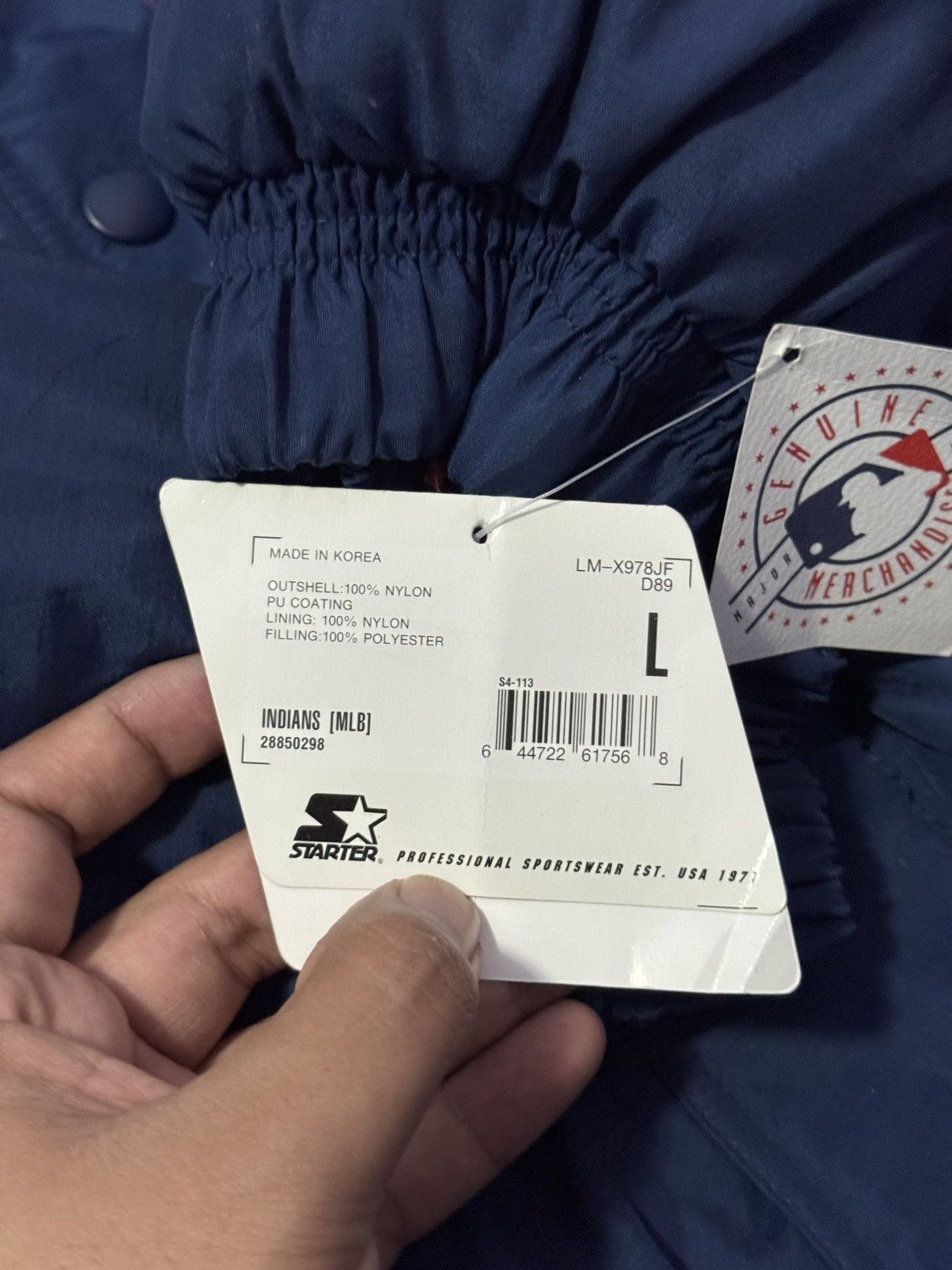 MLB × Starter Starter Jacket Cleveland Indians Size US L / EU 52-54 / 3 - 10 Thumbnail