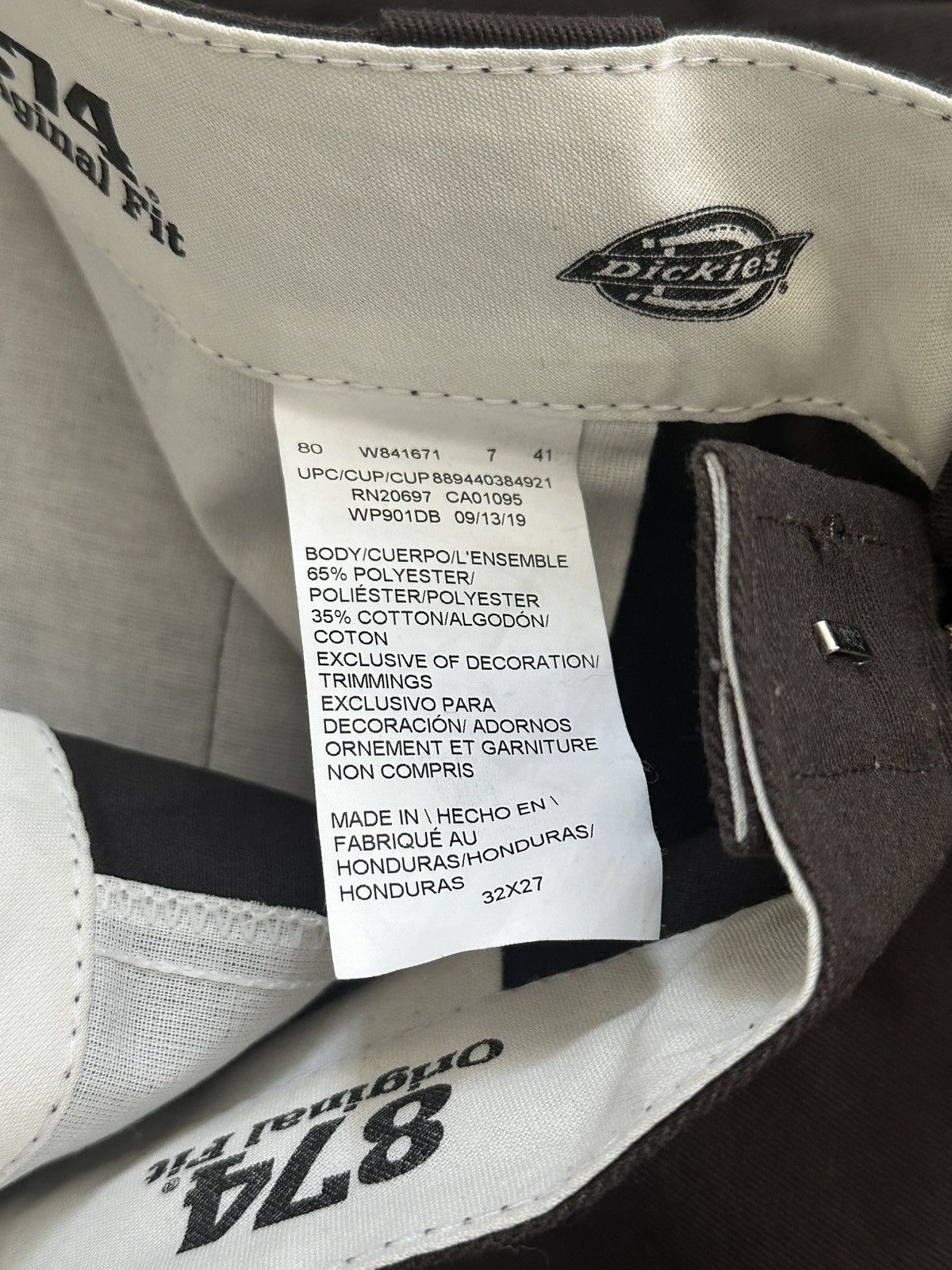 Dickies Dickies Original 874 Work Pant Brown Size US 32 / EU 48 - 3 Thumbnail