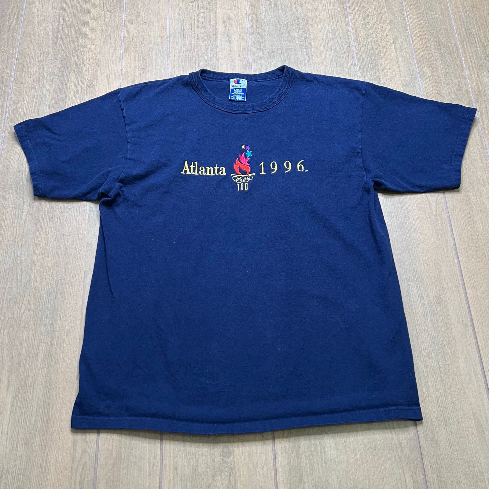Champion Vintage 90s Champion Atlanta Olympics Embroidered T shirt L Size US L / EU 52-54 / 3 - 1 Thumbnail