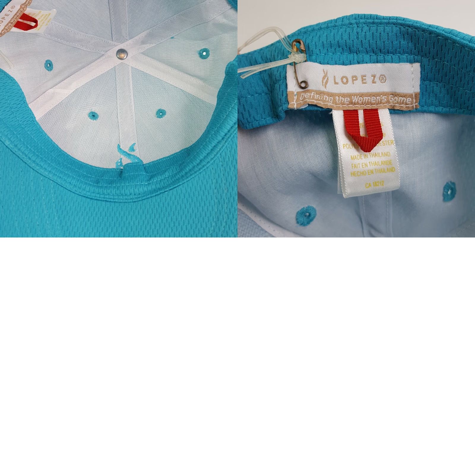 Vintage VINTAGE Nancy Lopez Baseball Cap Hat Adjustable Blue Knit Hat Baseball Cap Womens Polyester 90s Outdoor Golf Embroidered Cap Size ONE SIZE - 8 Thumbnail