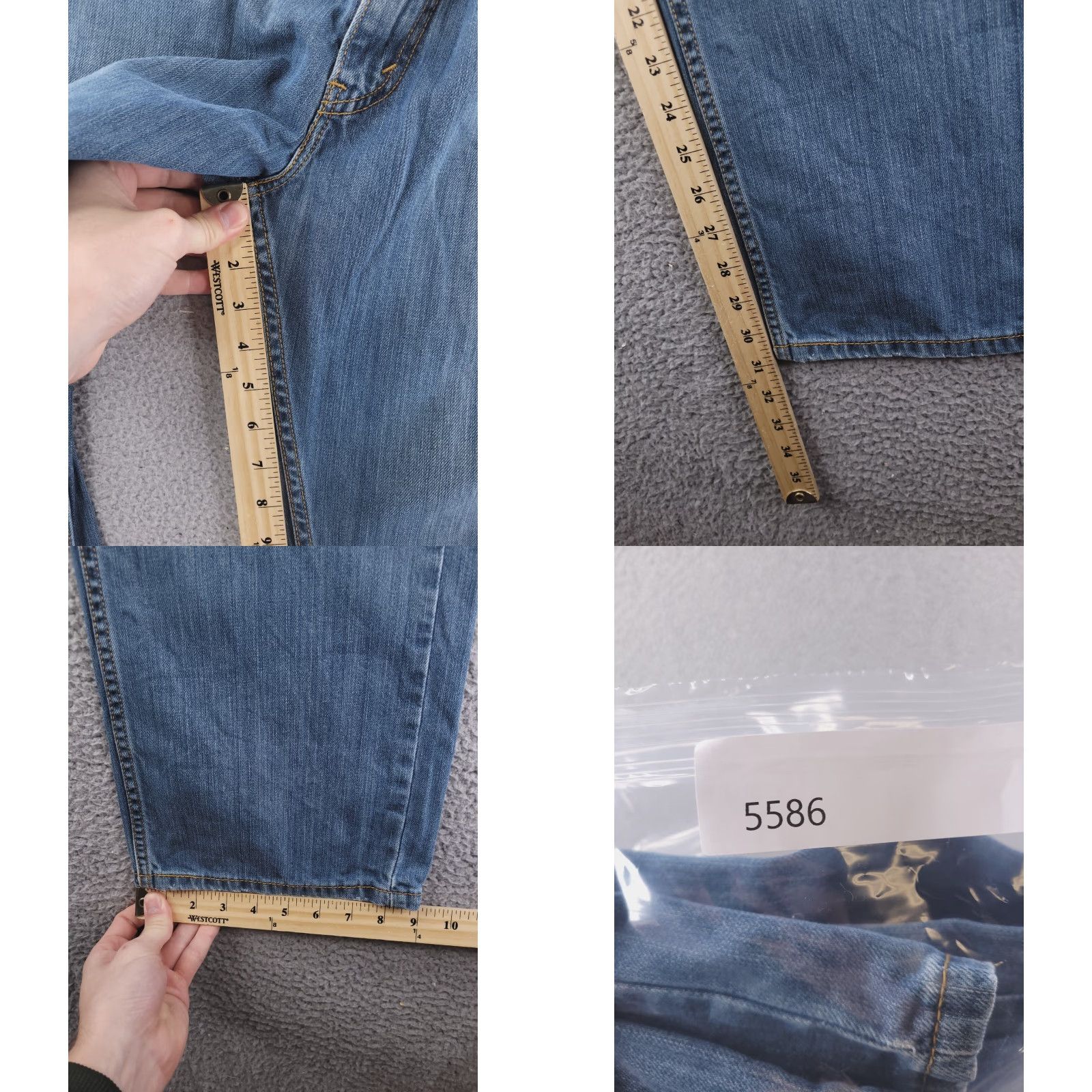 Levi's Levis Jeans Mens 36x31 Blue Denim Relaxed Fit Size US 36 / EU 52 - 8 Thumbnail