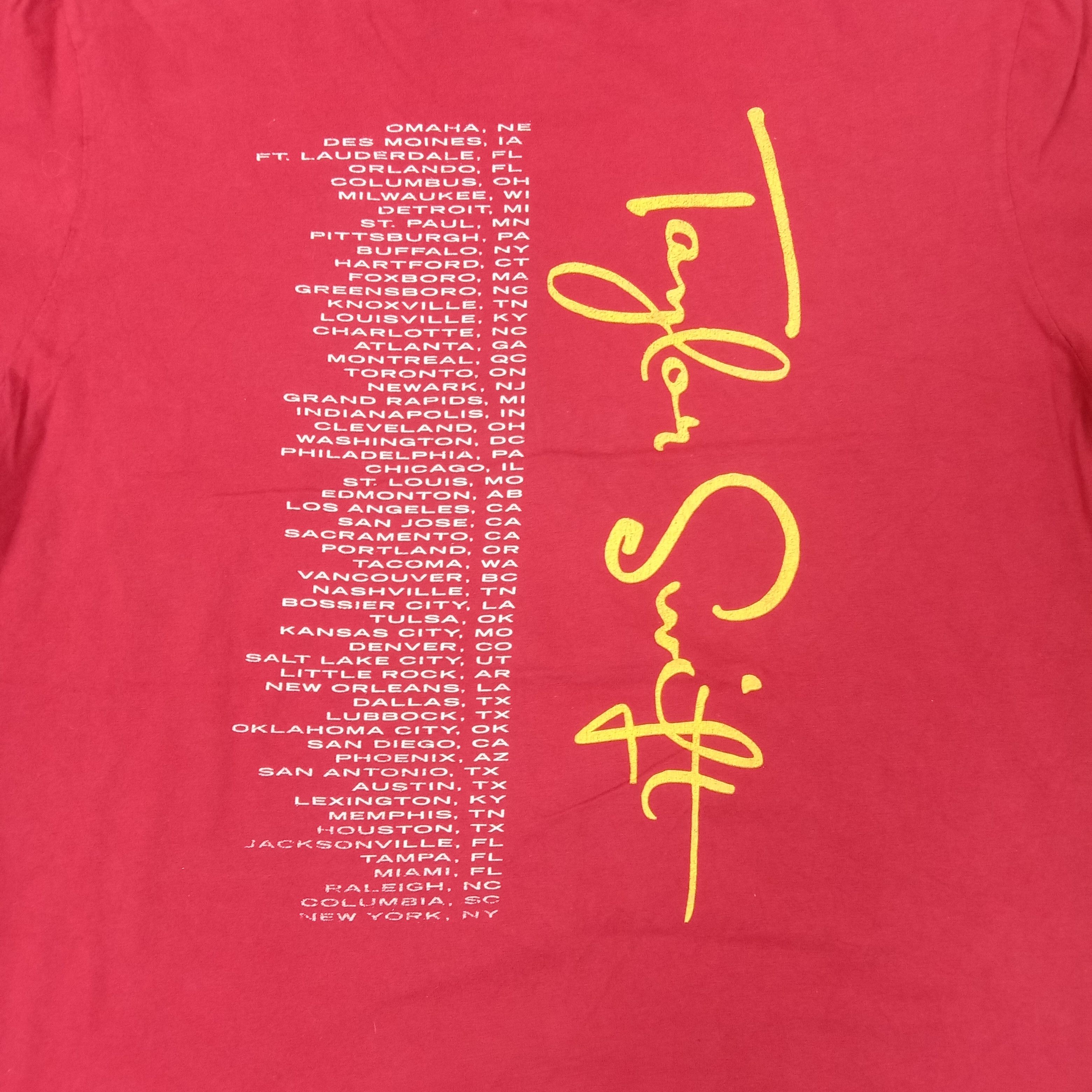 Band Tees Taylor Swift American Singer Songwriter Tour Tees C249N37 Size US M / EU 48-50 / 2 - 5 Thumbnail