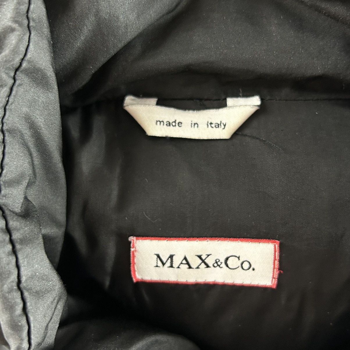 Designer × MAX&Co. Down Max&Co black puffer coat zip Size M / US 6-8 / IT 42-44 - 4 Thumbnail