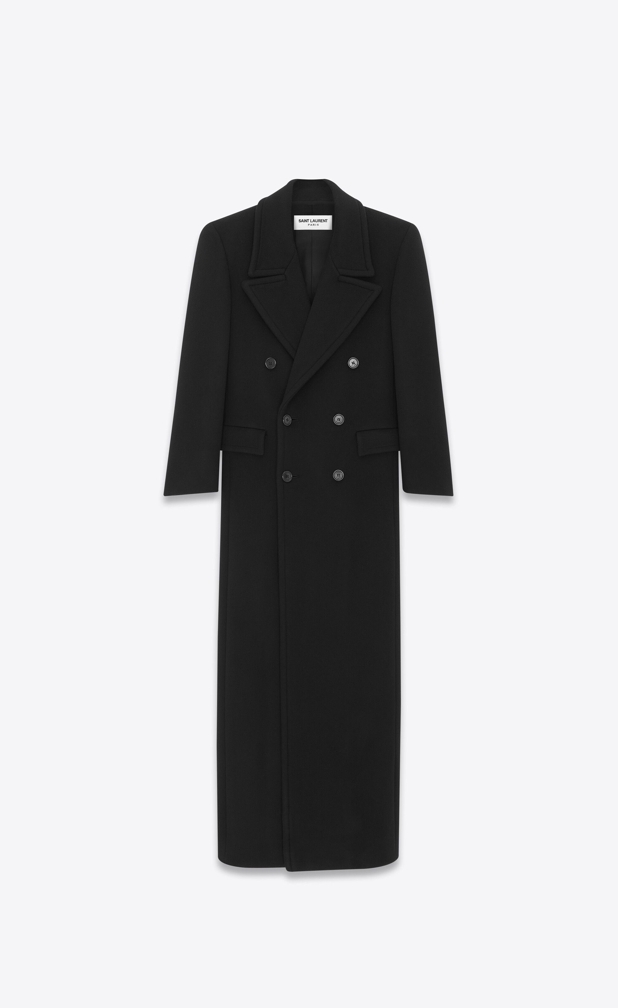 Saint Laurent Paris $9.6K VALUE Oversized Wool Coat Size US S / EU 44-46 / 1 - 1 Thumbnail