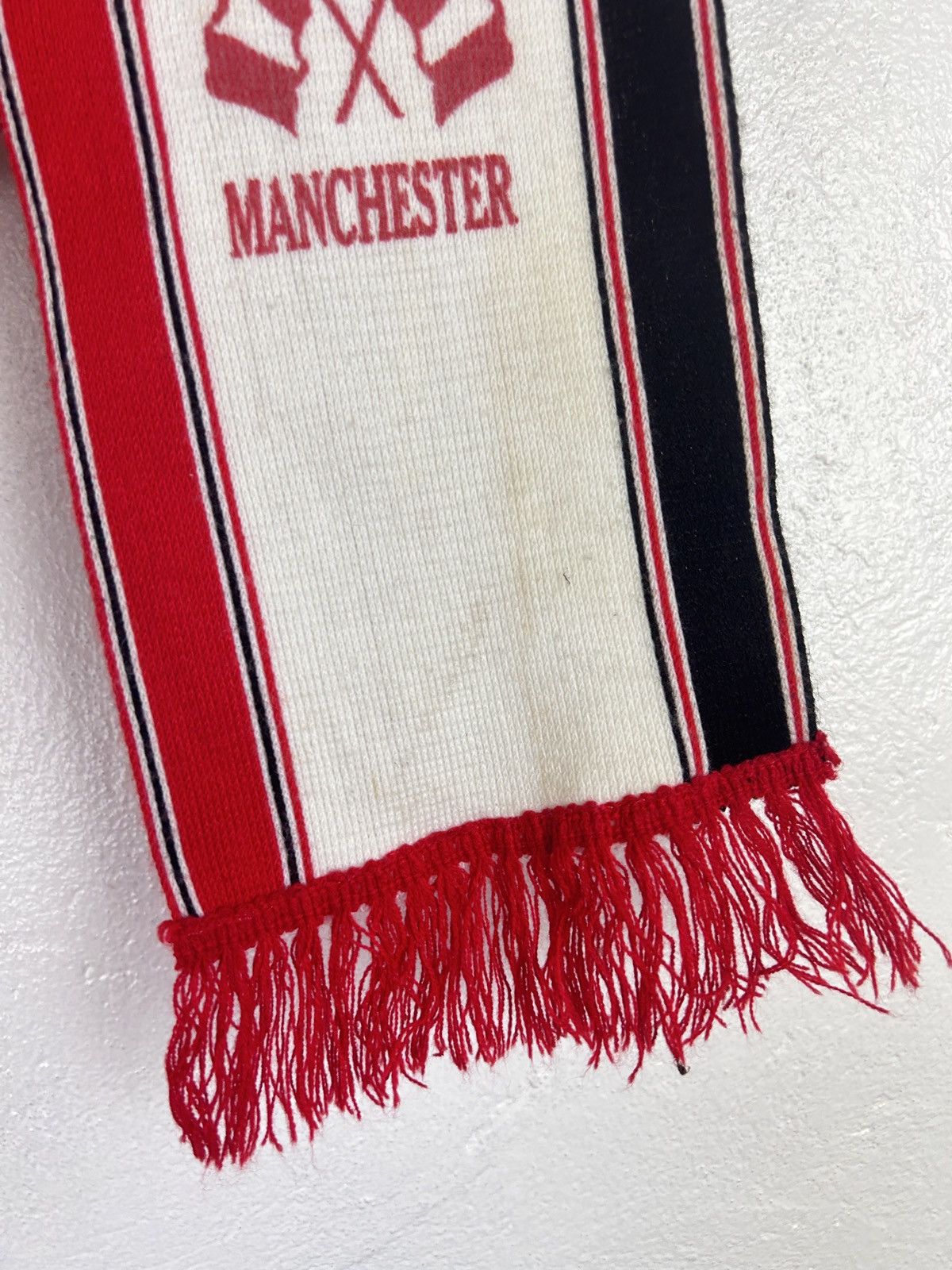 Vintage 80s Vintage Manchester United Soccer Football Fanwear Scarf Size ONE SIZE - 5 Thumbnail