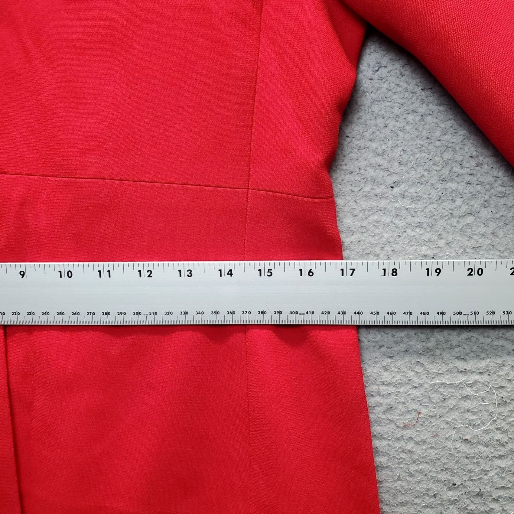 Kasper Kasper A.S.L. Blazer Jacket Womens Petites 6P Red Formal Long Sleeve Button Front Blazer Jacket Womens Size 6P Red Formal Long Sleeve Button Front Size M / US 6-8 / IT 42-44 - 4 Thumbnail
