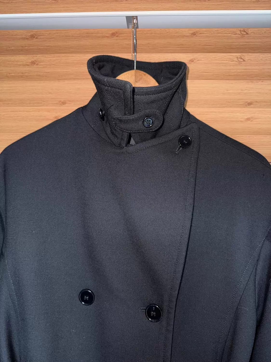 MM6 MM6 Double-Breasted Asymmetric Cavalry Collar Tie Overcoat Size S / US 4 / IT 40 - 2 Thumbnail