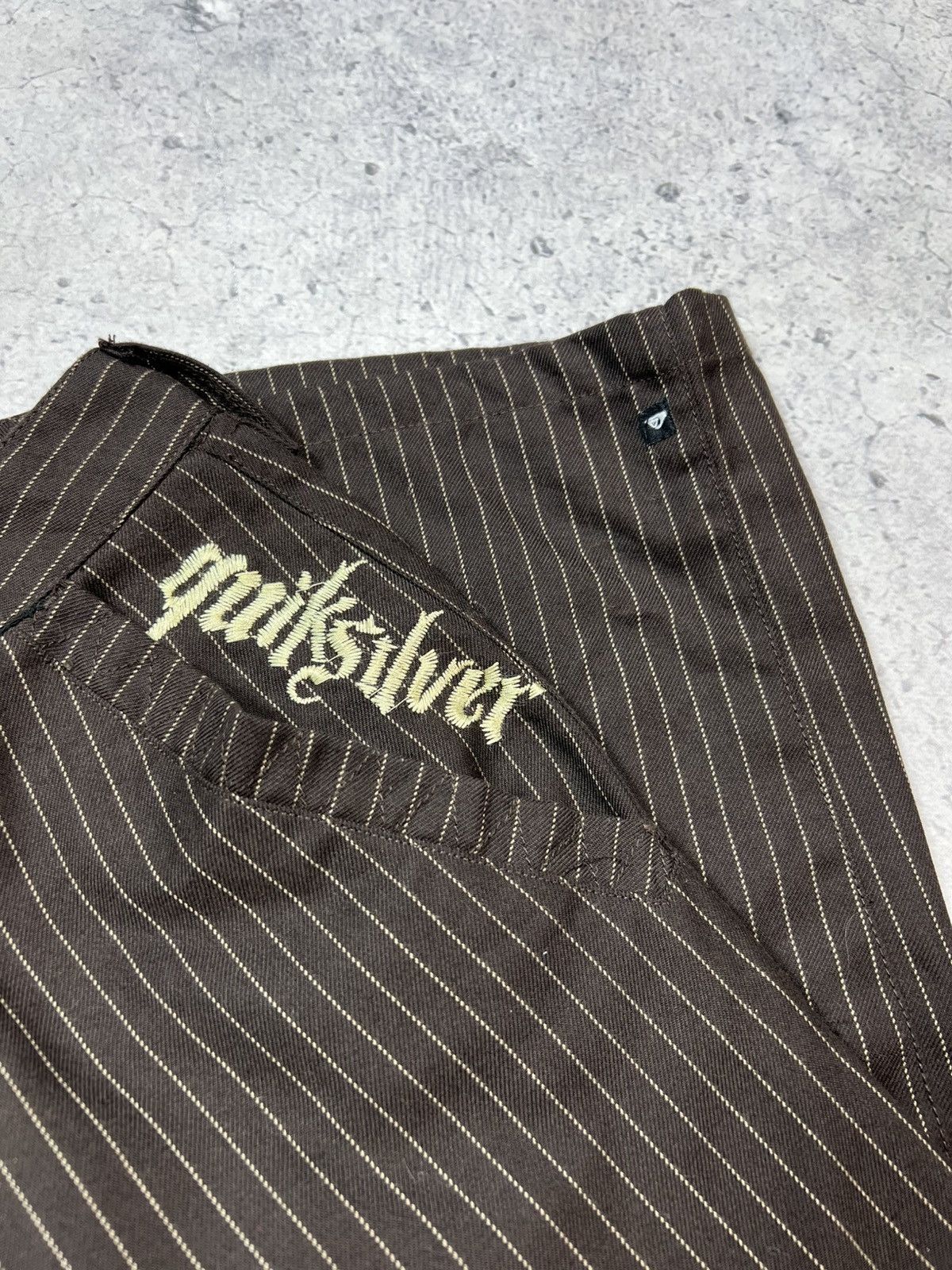 Quiksilver Vintage Quiksilver Cotton Brown Stripped Shorts 90s Surf Size US 36 / EU 52 - 7 Thumbnail