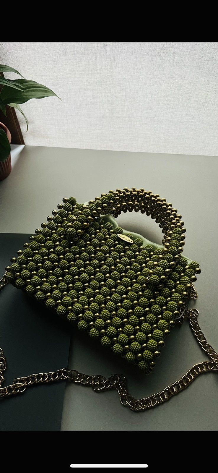 Handmade designer bead bag Size ONE SIZE - 3 Thumbnail