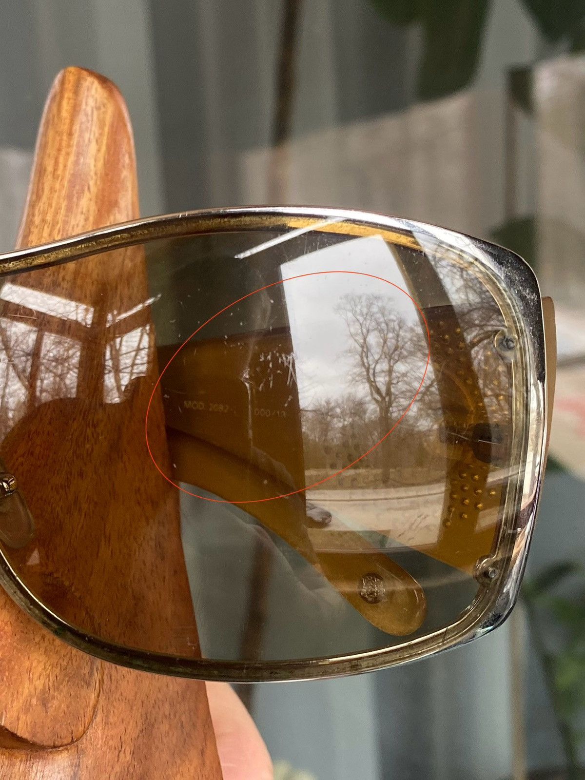 Versace × Vintage Versace luxury Mask wmns sunglasses Size ONE SIZE - 6 Thumbnail