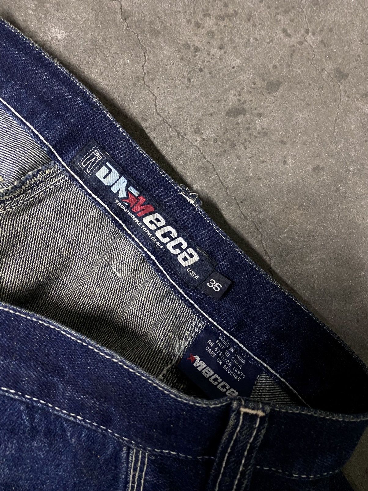 Mecca Vintage 90s MECCA USA Baggy Denim Y2K Skate Pants Size US 36 / EU 52 - 11 Thumbnail