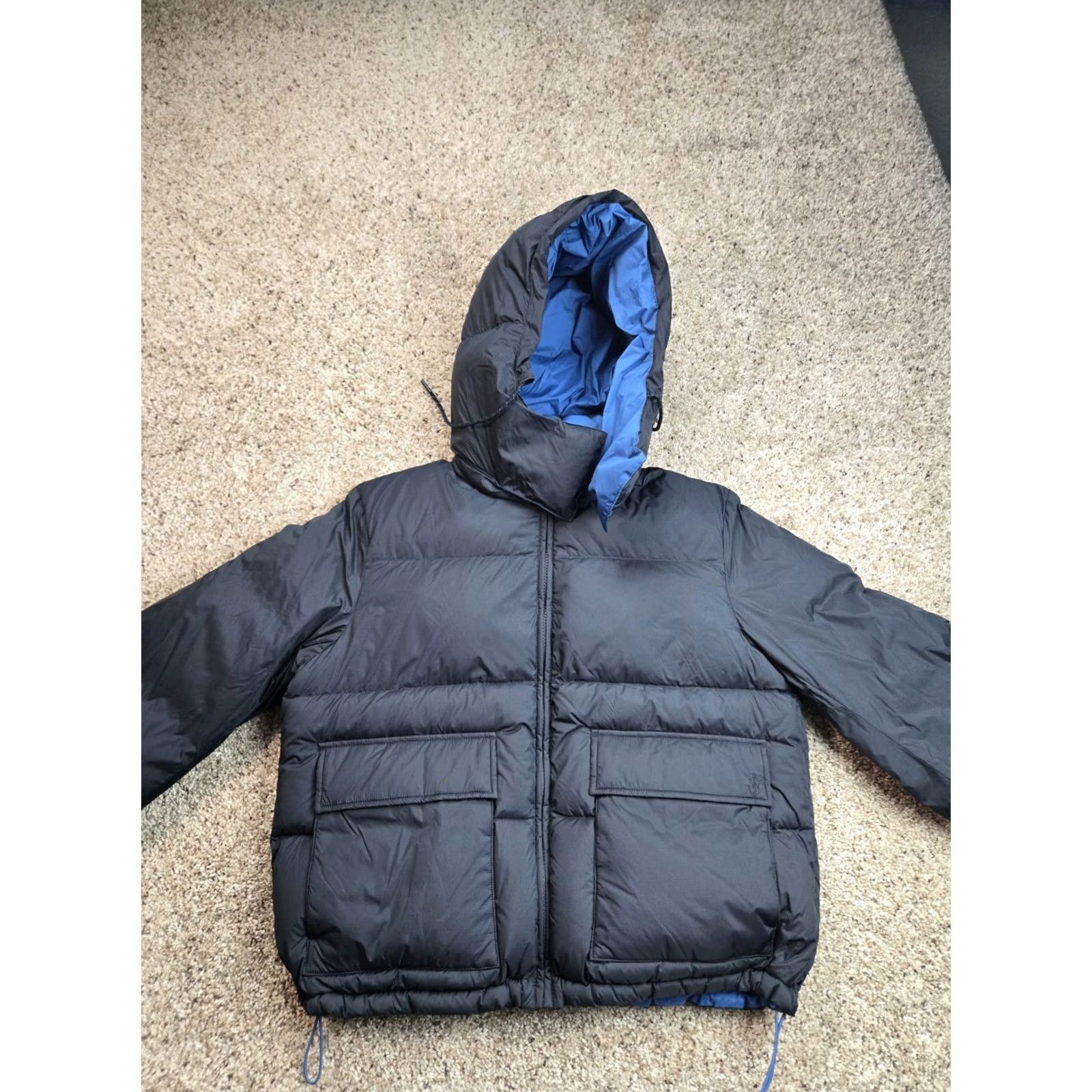 Uniqlo Uniqlo JW Anderson Puffer Jacket Womens S Blue Reversible Hooded Zip Short Casual City Winter Fall Mens Womens Girls Size S / US 4 / IT 40 - 4 Thumbnail