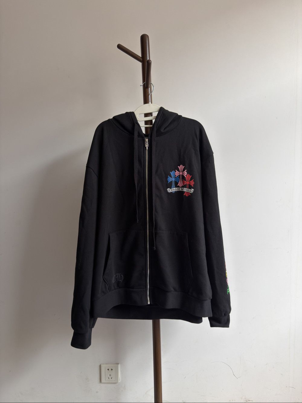 Chrome Hearts Chrome Hearts Multi-Color Cross Zip-Up Hoodie Size S Size US S / EU 44-46 / 1 - 1 Thumbnail