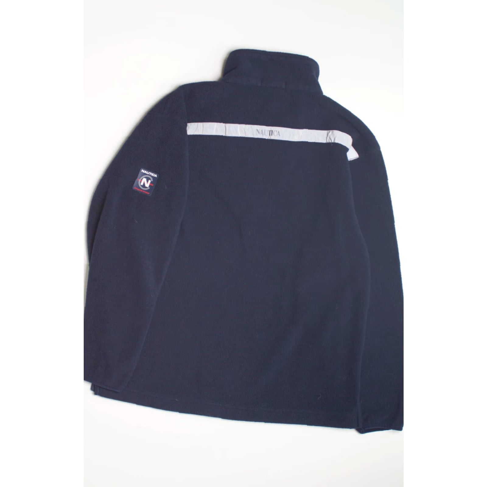 Nautica VINTAGE Nautica Navy Lightweight Jacket Unisex Small Half Zip Fleece Shirt? Size US S / EU 44-46 / 1 - 3 Thumbnail