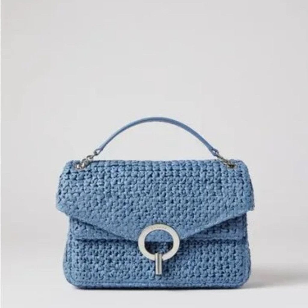 Sandro Sandro YZA Raffia Shoulder Bag Size ONE SIZE - 1 Thumbnail