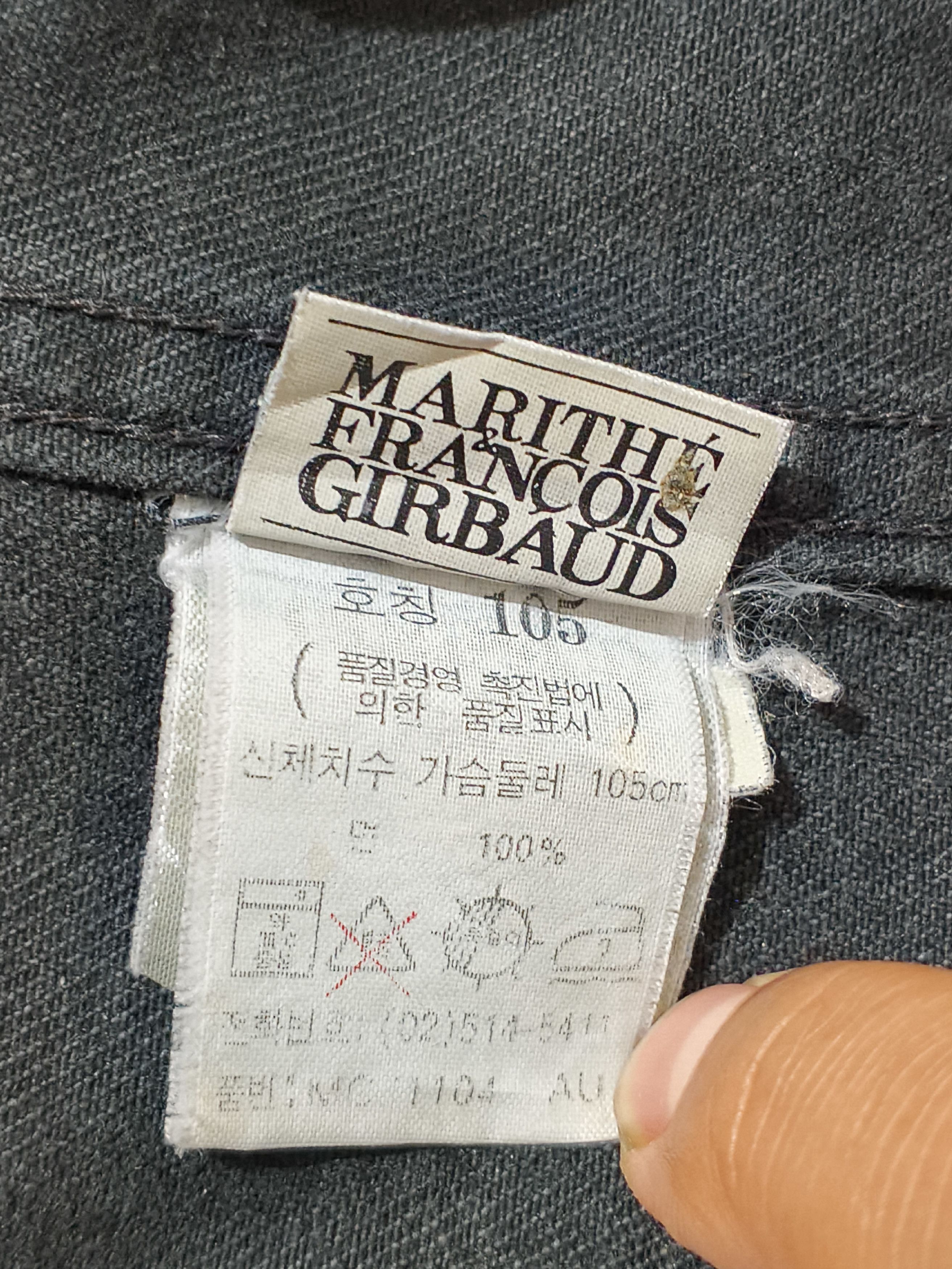 Marithe + Francois Girbaud MARITHE FRANCOIS GIRBOUD STONE WASH DENIM JACKET Size US XXL / EU 58 / 5 - 9 Thumbnail