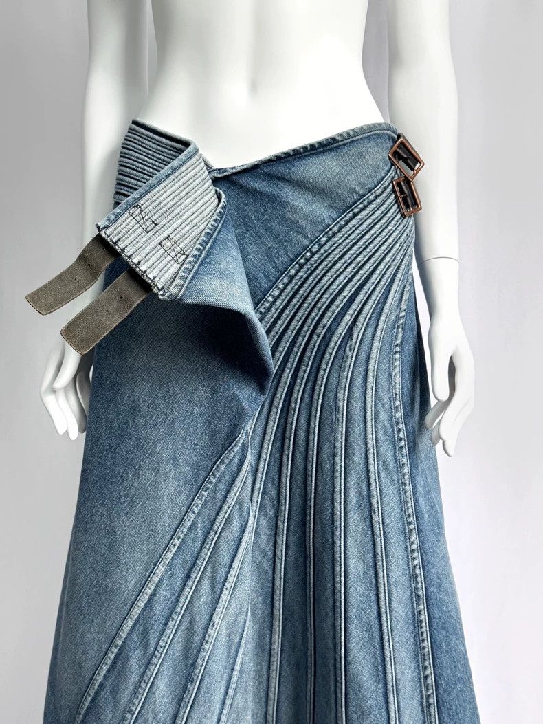 Junya Watanabe Junya watanabe size m denim Half Skirt Size 25" / US 0 / IT 36 - 4 Thumbnail