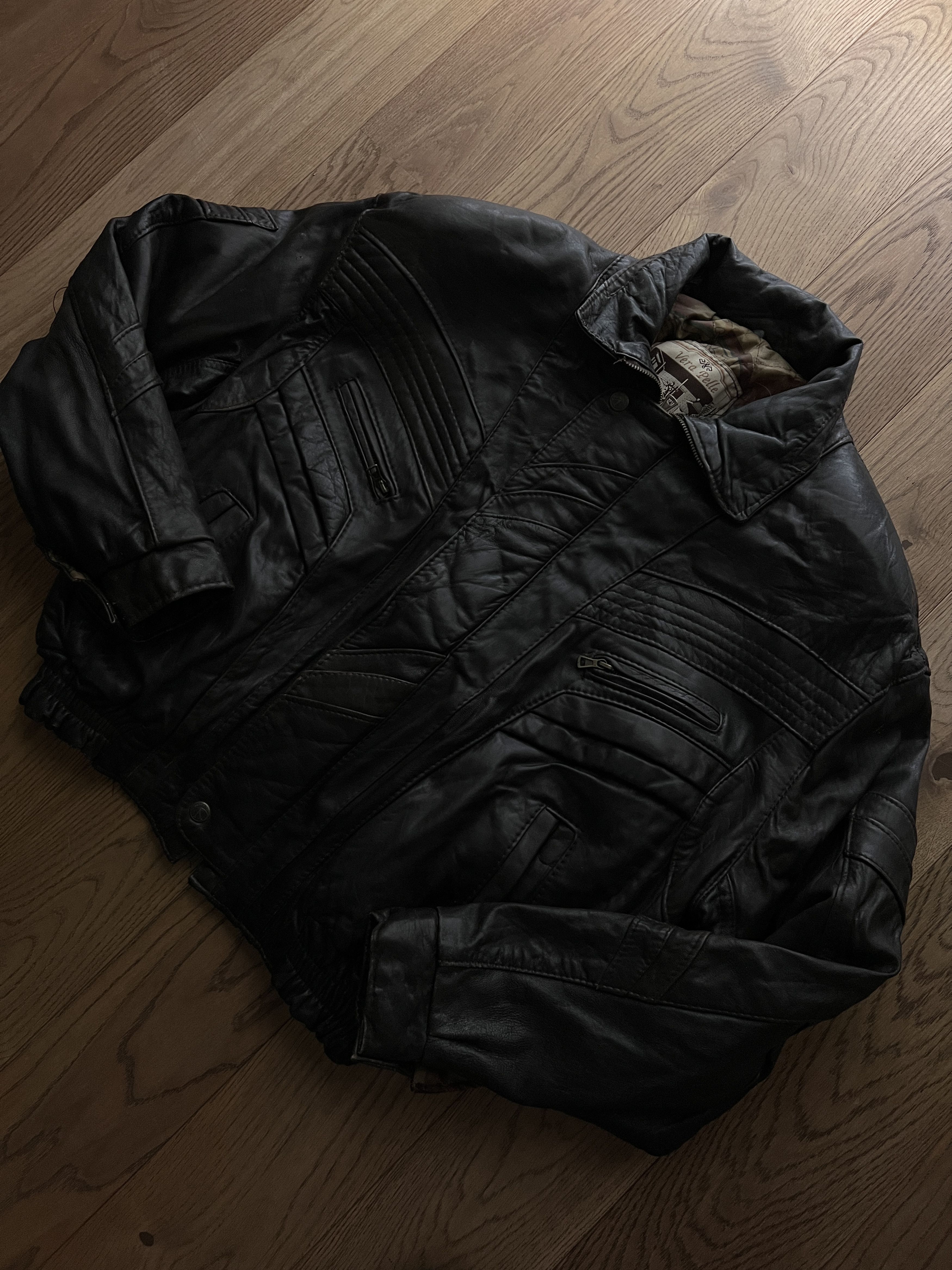 If Six Was Nine Rick Owens Type VTG 00s Yohji Yamamoto Style Leather Jacket Size US XL / EU 56 / 4 - 5 Thumbnail