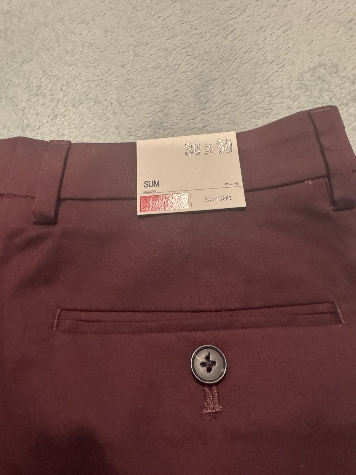 Express Maroon Express Slim Dress Pants Size US 30 / EU 46 - 4 Thumbnail