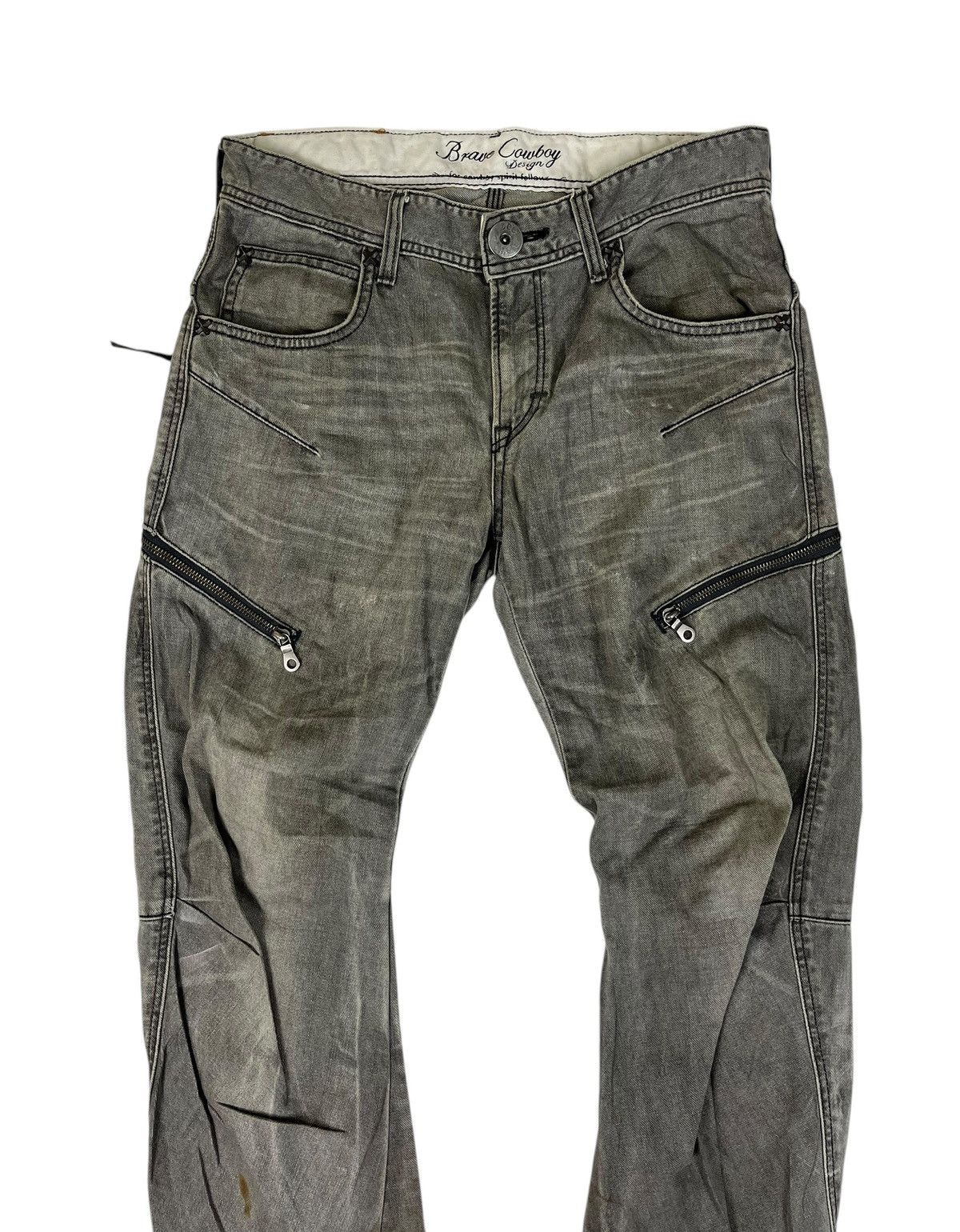 Japanese Brand × Lee Lee Distressed Denim Dirty Jeans Size US 31 - 3 Thumbnail