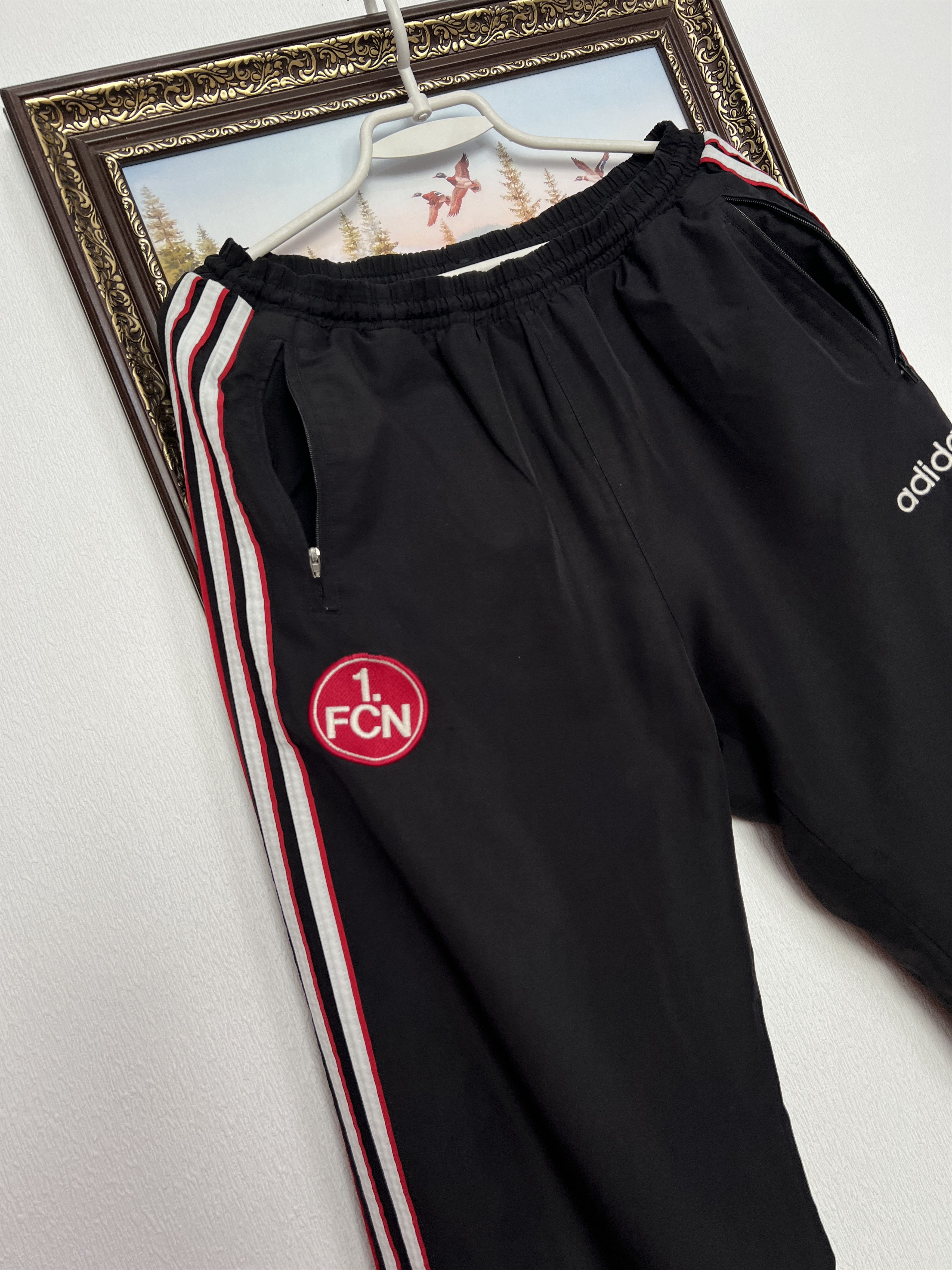 Adidas Vintage Nurnberg 1. FCN Football Pants Soccer Sweatpants Size US 32 / EU 48 - 2 Thumbnail