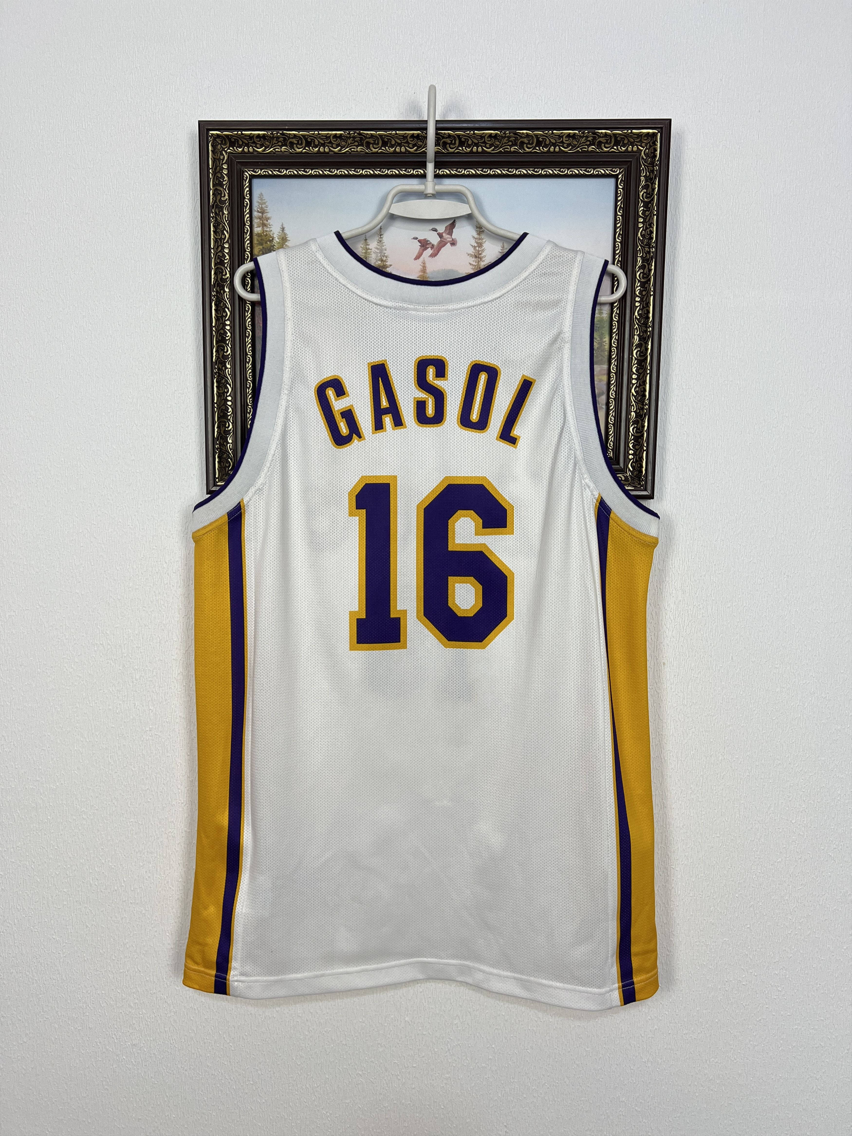 Champion Vintage 90's Champion LA Los Angeles Lakers Gasol Jersey Size US L / EU 52-54 / 3 - 11 Thumbnail
