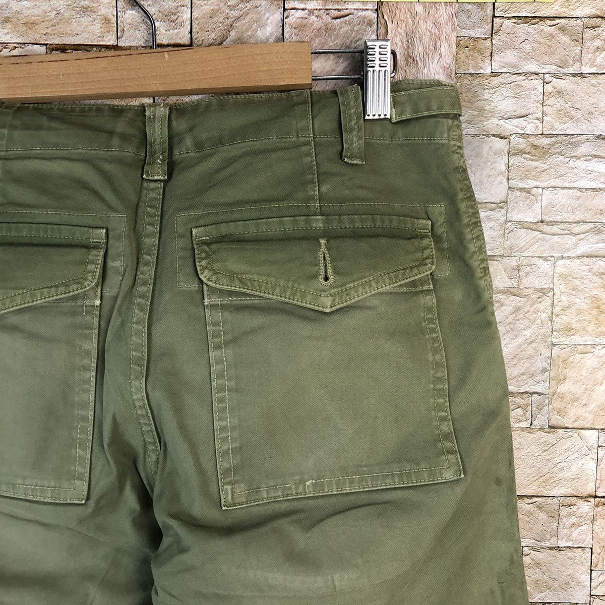 Japanese Brand Fredy & Gloster Green Casual cargo Pants #A1139 Size US 30 / EU 46 - 15 Thumbnail