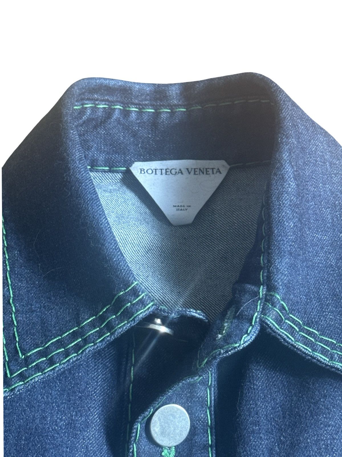 Bottega Veneta Cropped Denim Jacket Size US S / EU 44-46 / 1 - 3 Thumbnail