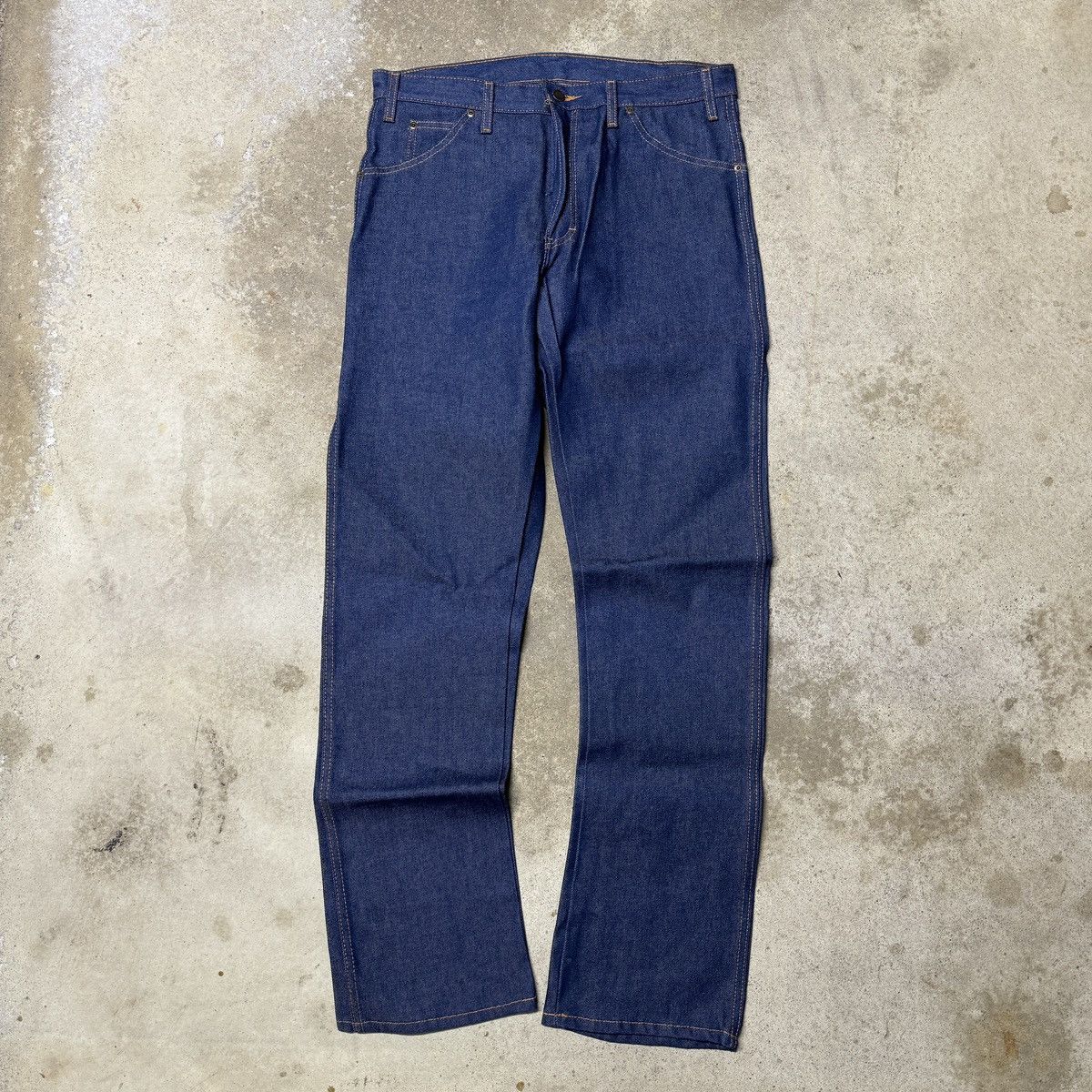 Vintage Dickies Raw Denim Bootcut Flare Jeans Size US 34 / EU 50 - 1 Thumbnail