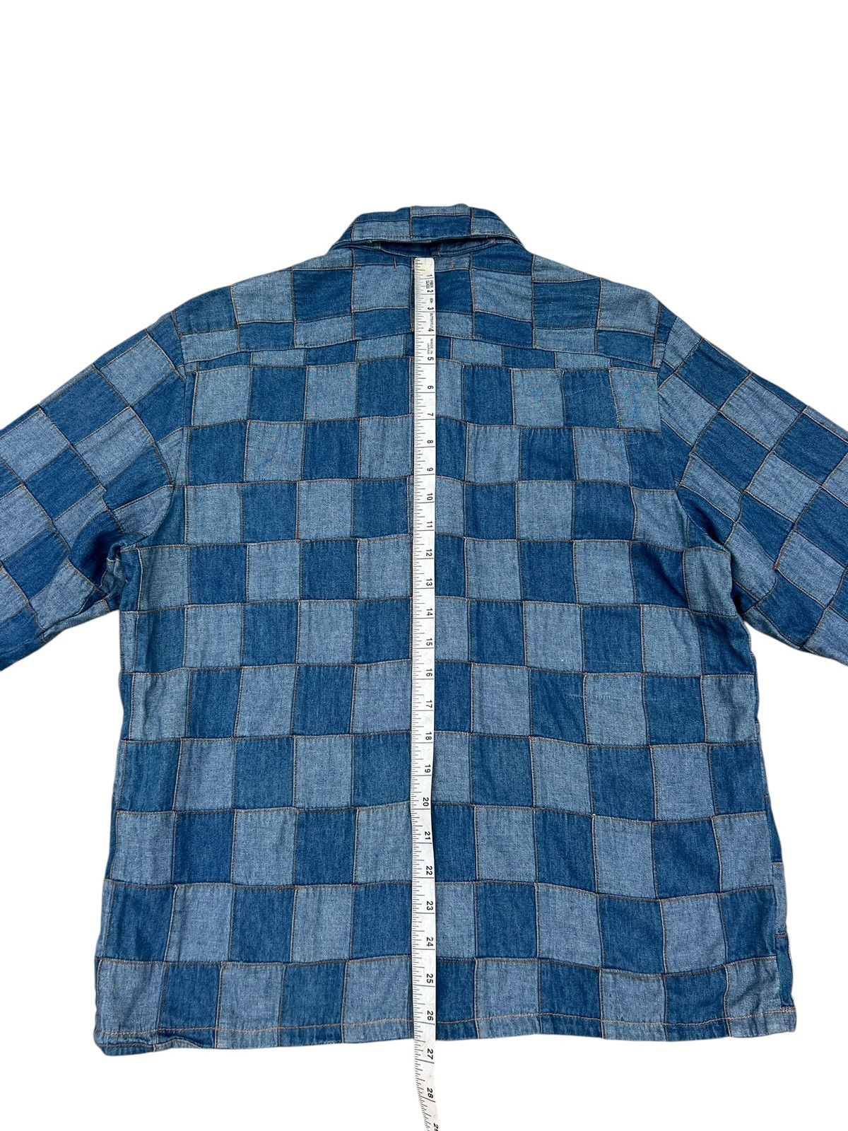 14th Addiction Dope + Drakkar Japan Patchwork Denim Heavy Shirt Size US M / EU 48-50 / 2 - 16 Thumbnail