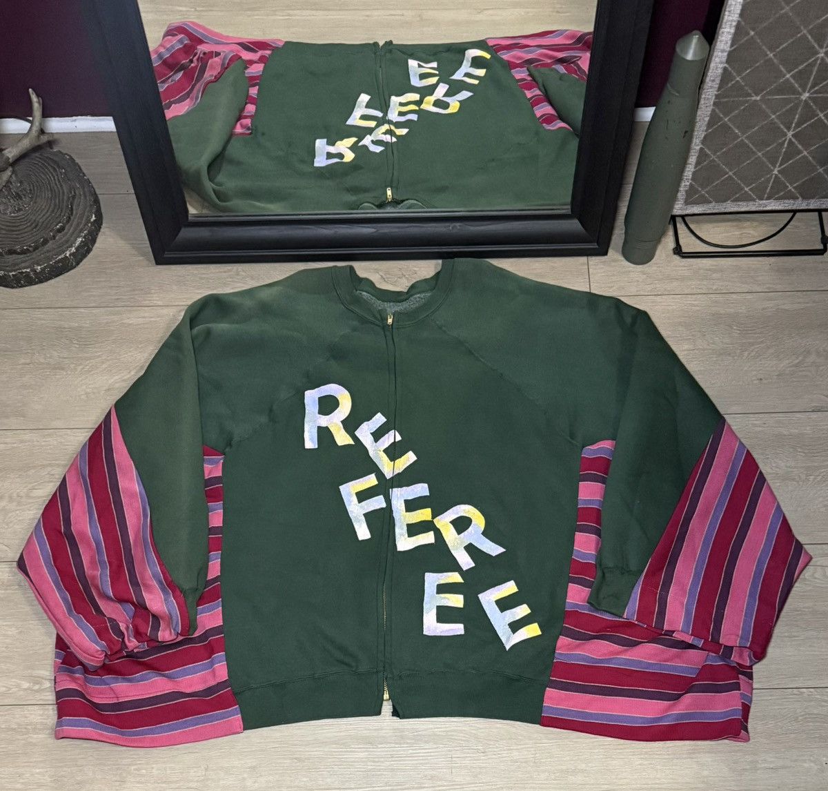Other Vintage 1980s Referee Custom Zip Up SpellOut Sweatshirt Size US XXL / EU 58 / 5 - 1 Thumbnail