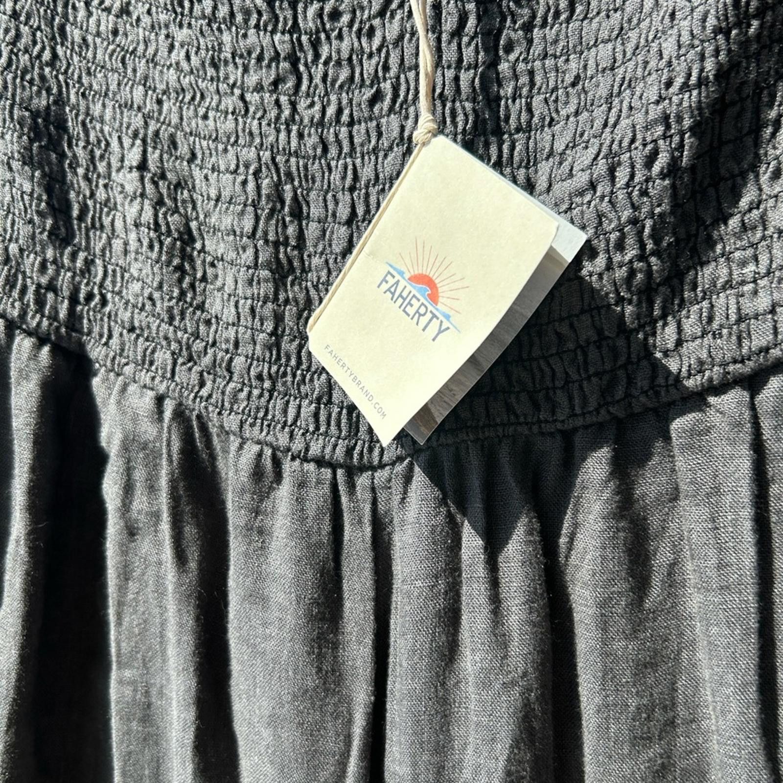 Faherty Faherty Charcoal Wide Leg Jumpsuit Size 28" / US 6 / IT 42 - 4 Thumbnail