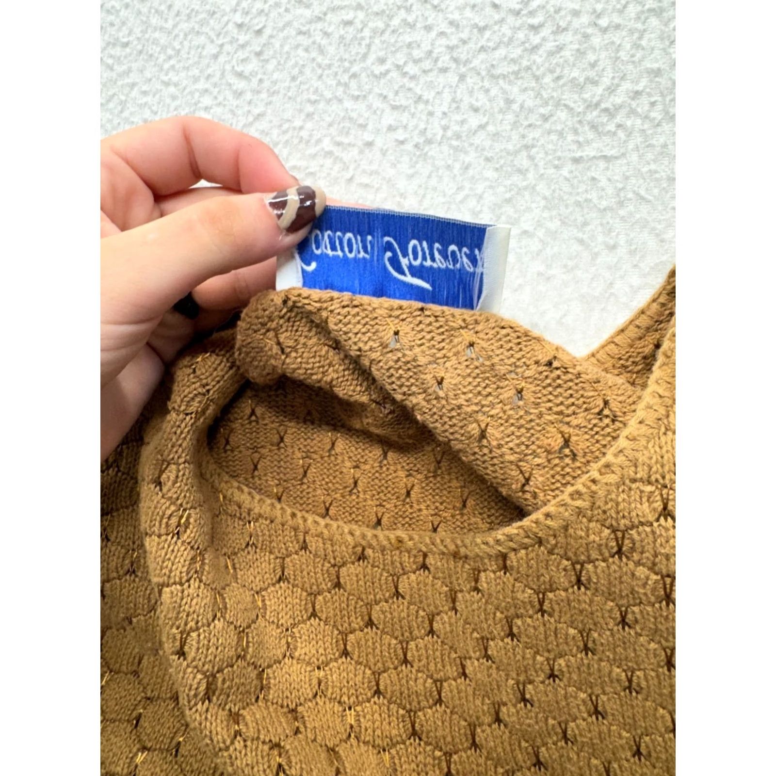Forever 21 VINTAGE Cotton Forever Knit Top S Womens Brown XS? Size S / US 4 / IT 40 - 3 Thumbnail
