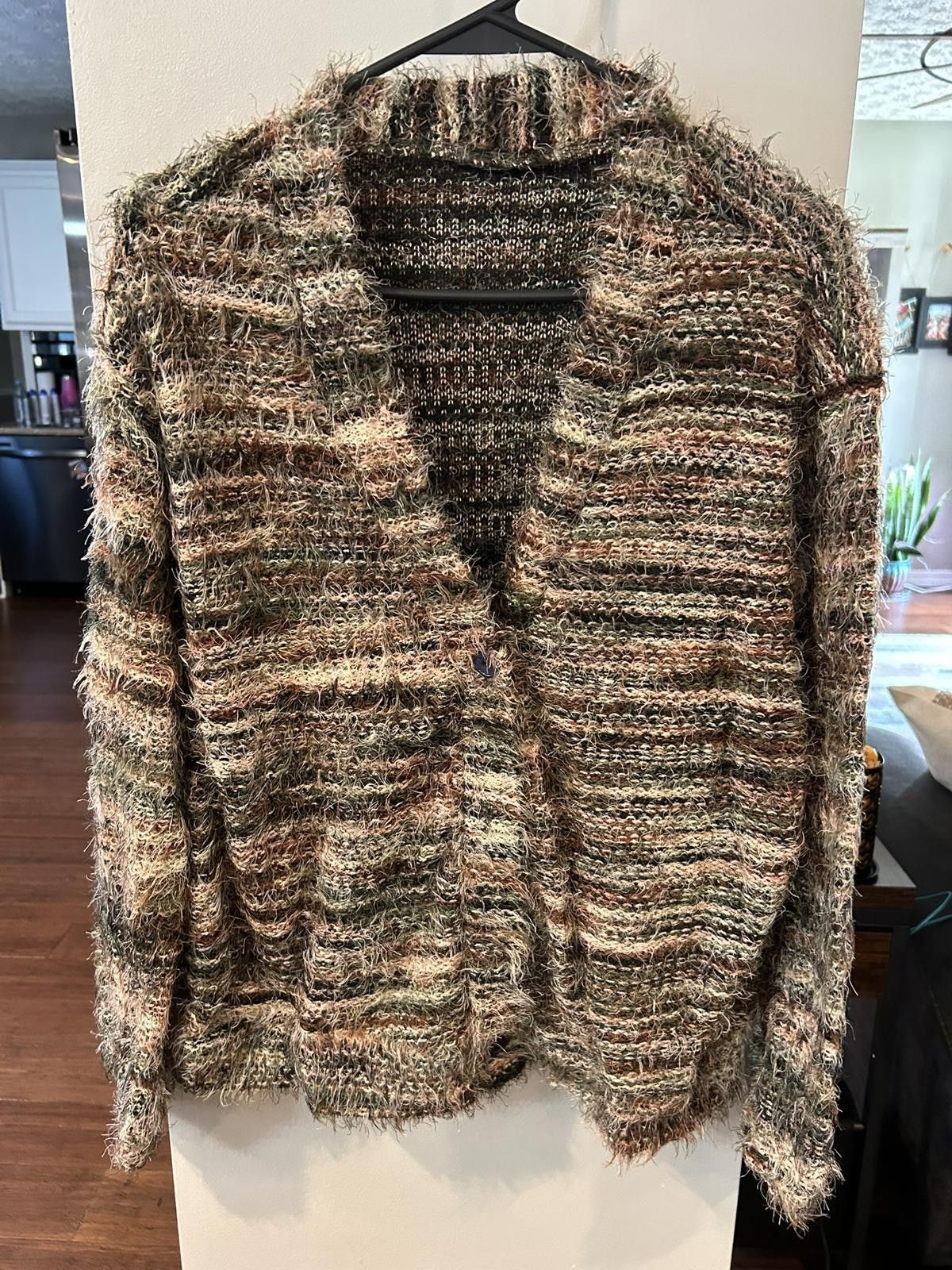 Other Women's Textured Fuzzy Knit Cardigan Sweater Size M / US 6-8 / IT 42-44 - 1 Thumbnail