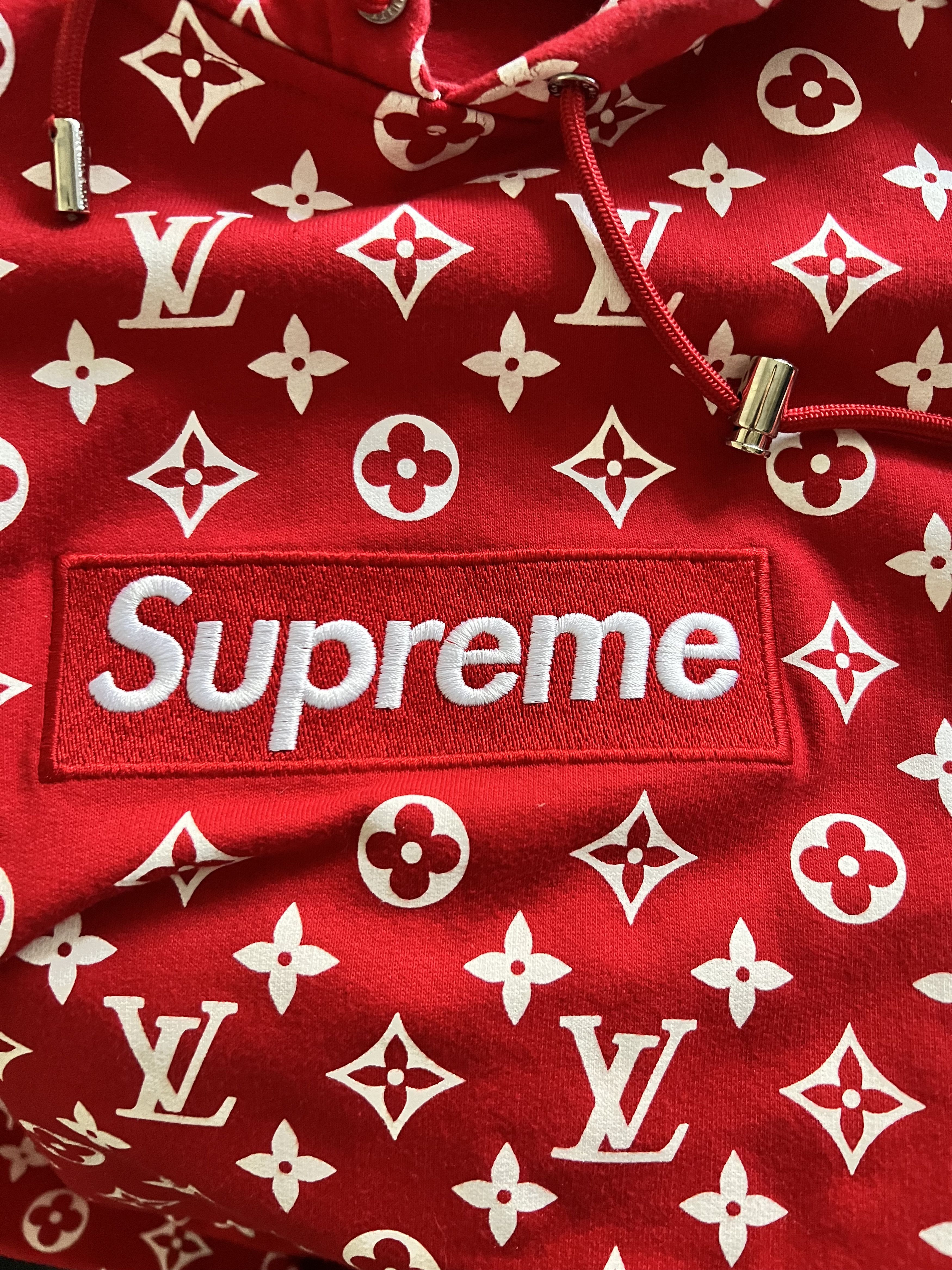 Louis Vuitton × Supreme Louis Vuitton x Supreme Box Logo Hoodie Size US S / EU 44-46 / 1 - 7 Thumbnail