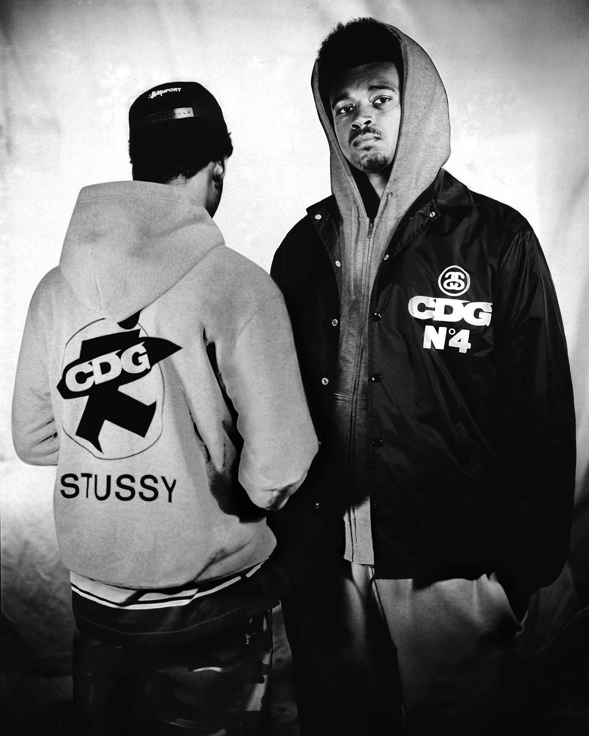 Comme des Garcons × Stussy CDG x Stussy Surfman Heather Gray Hoodie M FW2021 Size US M / EU 48-50 / 2 - 2 Thumbnail