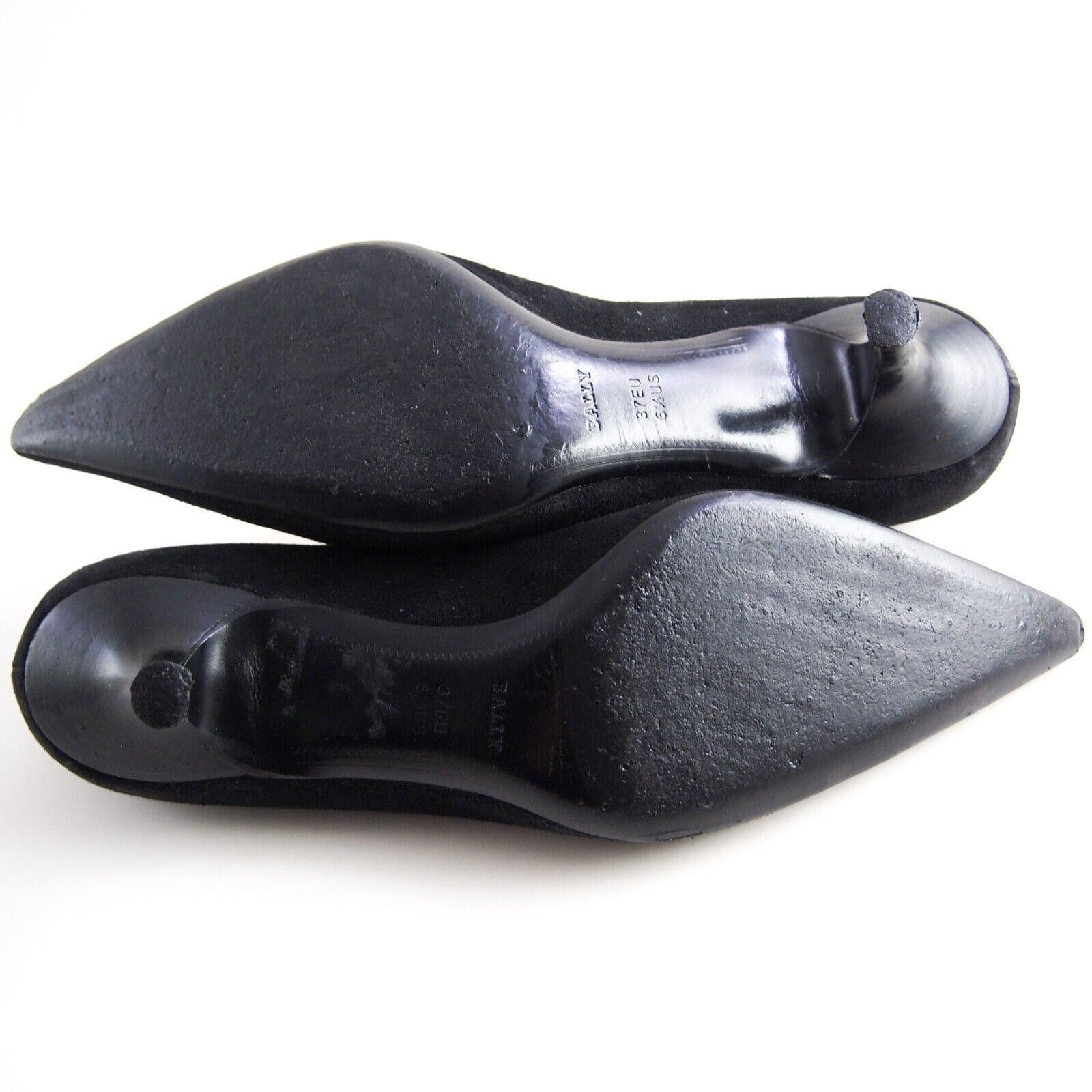 Bally Bally Tavai Mid Heel Pumps Black Suede US 6.5 EU 37 Size US 6.5 / IT 36.5 - 8 Thumbnail