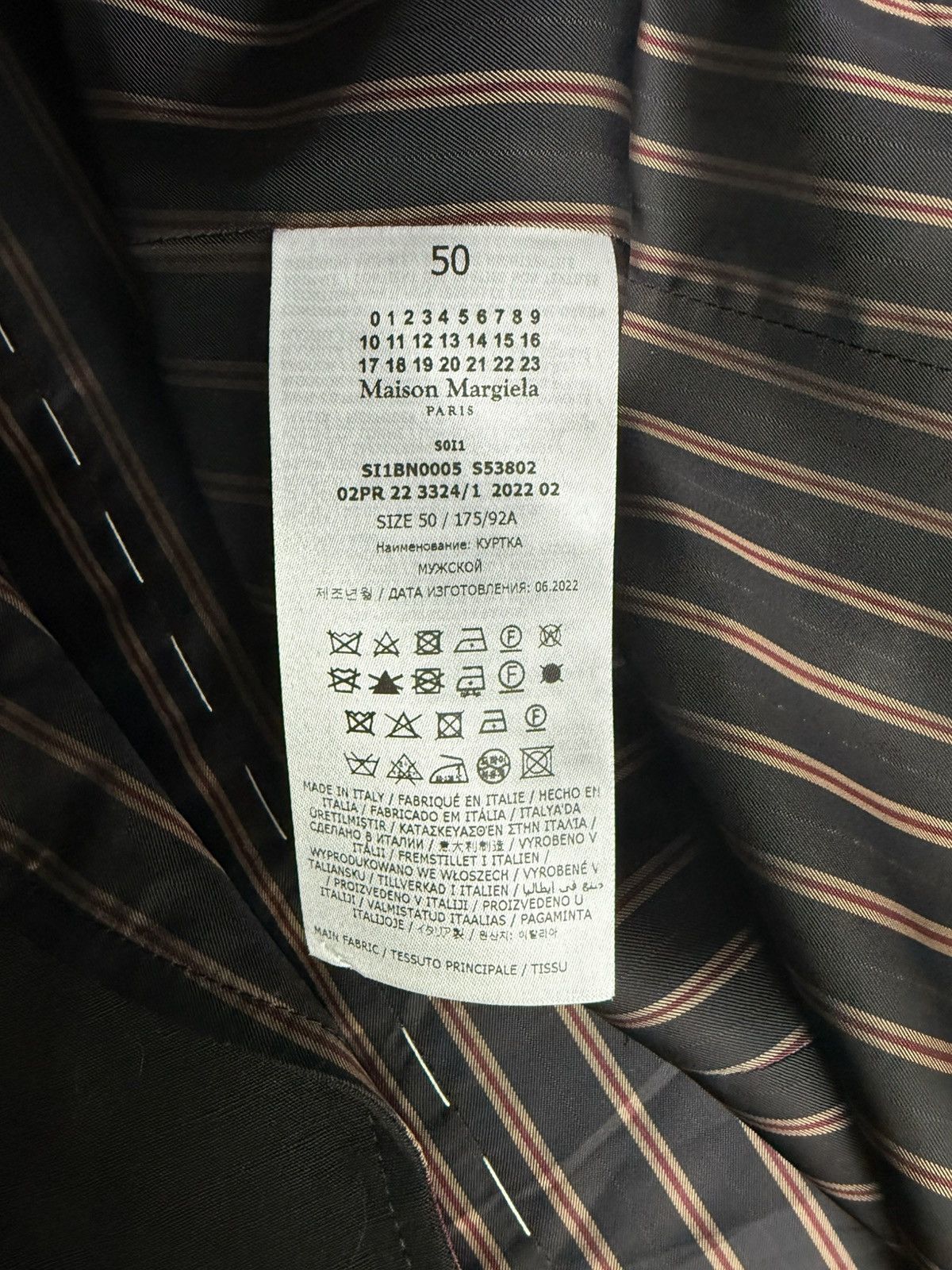 Maison Margiela Maison Margiela Black Double-Breasted Tailored Blazer Size 50R - 4 Thumbnail