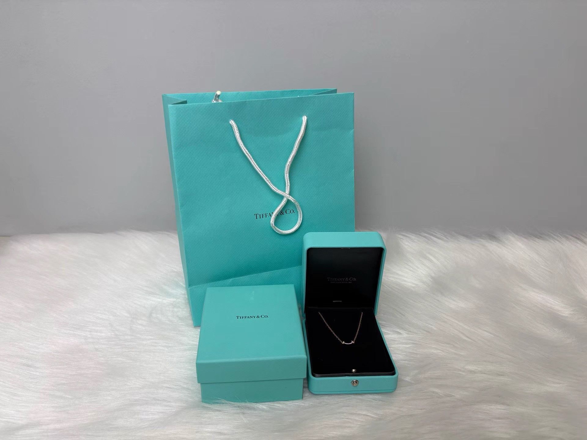 Tiffany & Co. Tiffany & Co. T Series Diamond Smile Gold Necklace K36 Size ONE SIZE - 1 Thumbnail