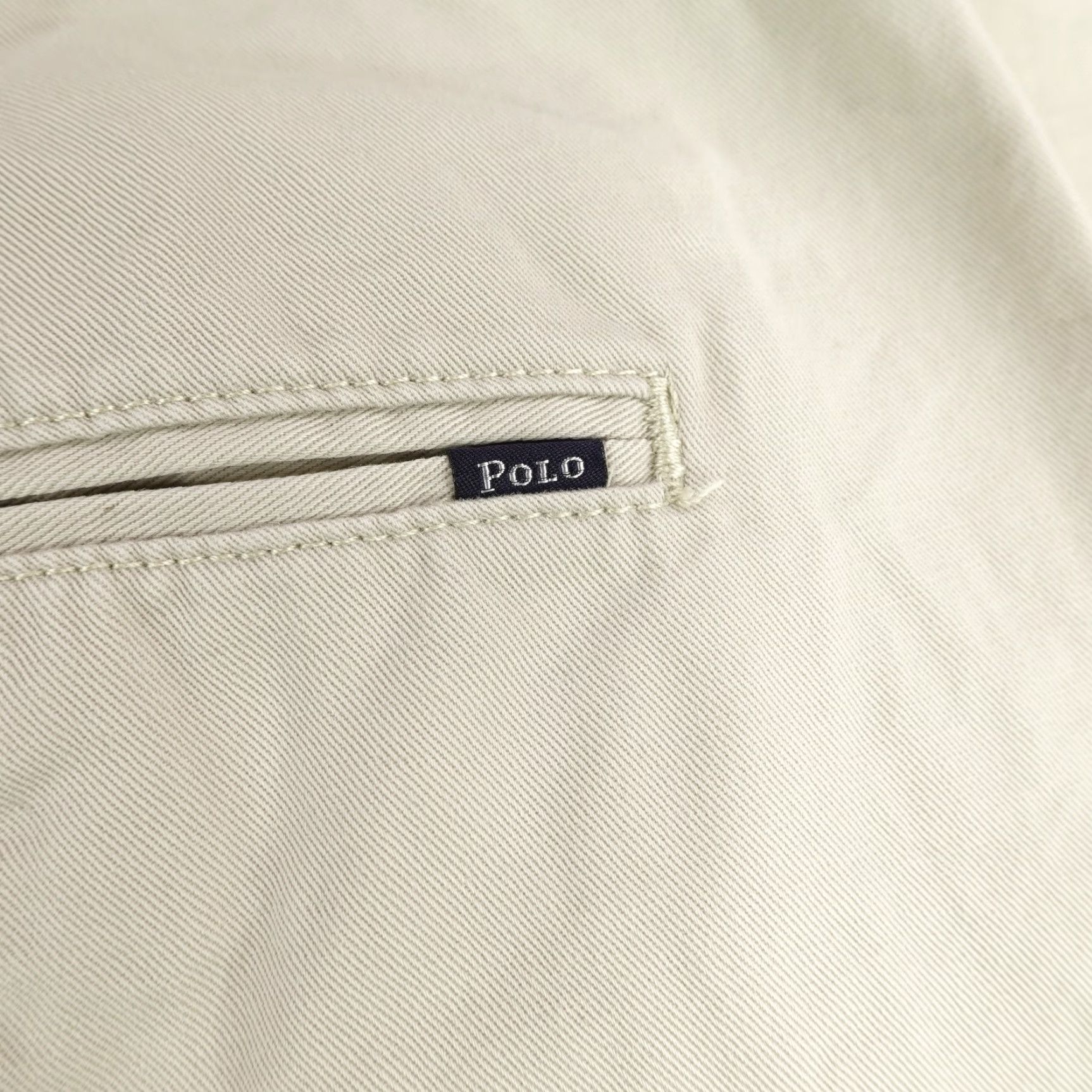 Polo Ralph Lauren VINTAGE Polo Ralph Lauren Shorts Mens 42 Chino Casual Flat Front Tan Khaki Beige Cotton Size US XL / EU 56 / 4 - 4 Thumbnail