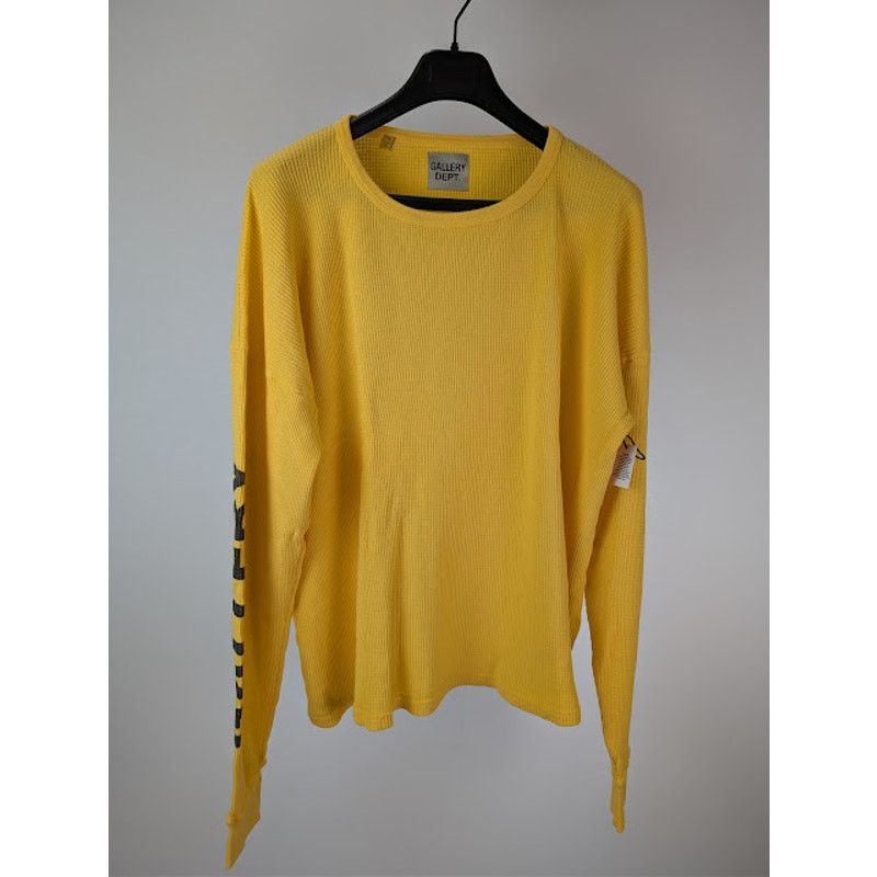 Gallery Dept. o1rshd1 Long Sleeved Waffle Knit T-Shirt in Yellow Size US XL / EU 56 / 4 - 9 Thumbnail