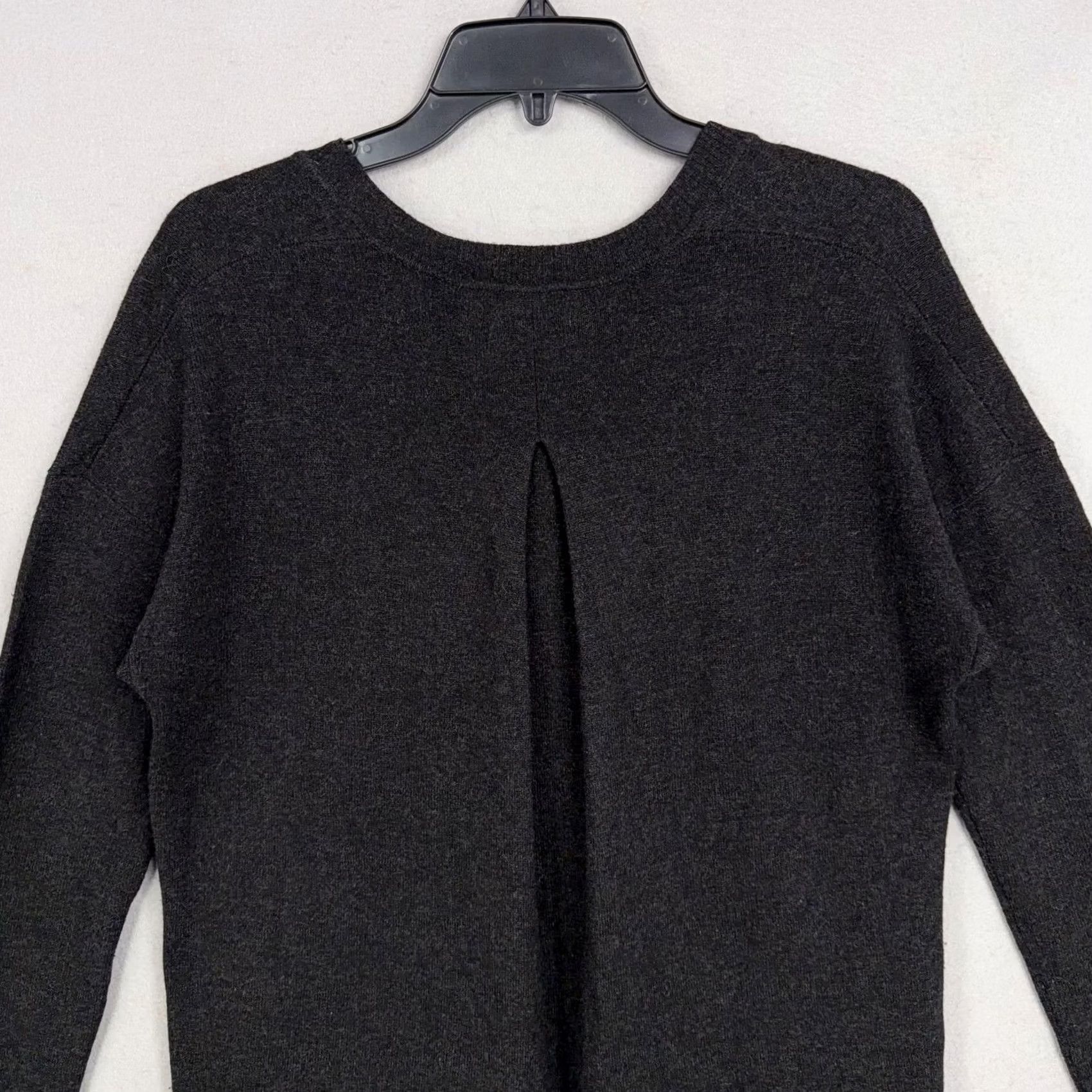 Vince Vince Sweater Tunic Womens S Gray Wool Cashmere V Neck Pockets Knit Size S / US 4 / IT 40 - 6 Thumbnail